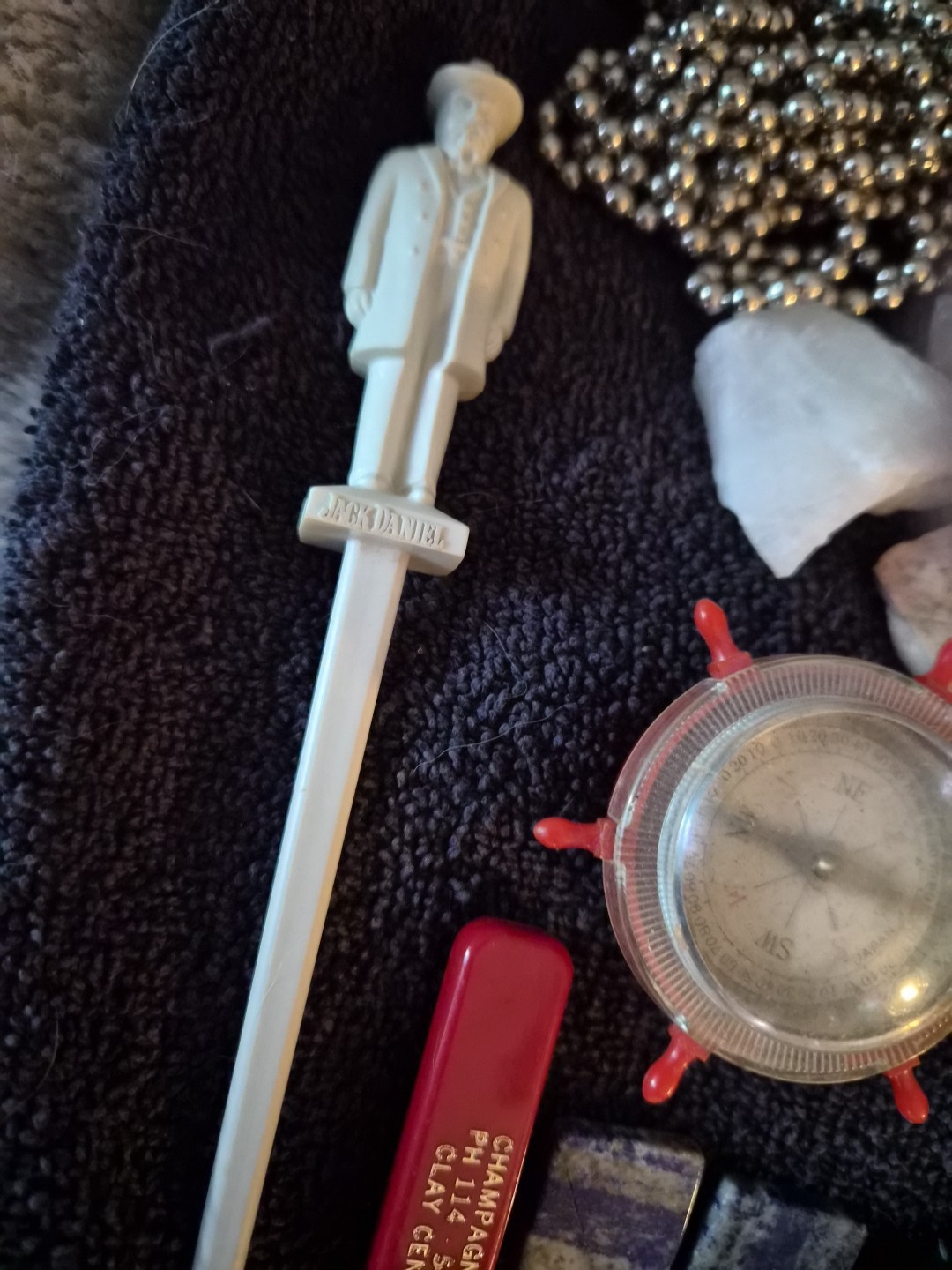 Vintage Junk Drawer – Coins, Arrowheads, Fossils, Knives Compass, & Collectibles