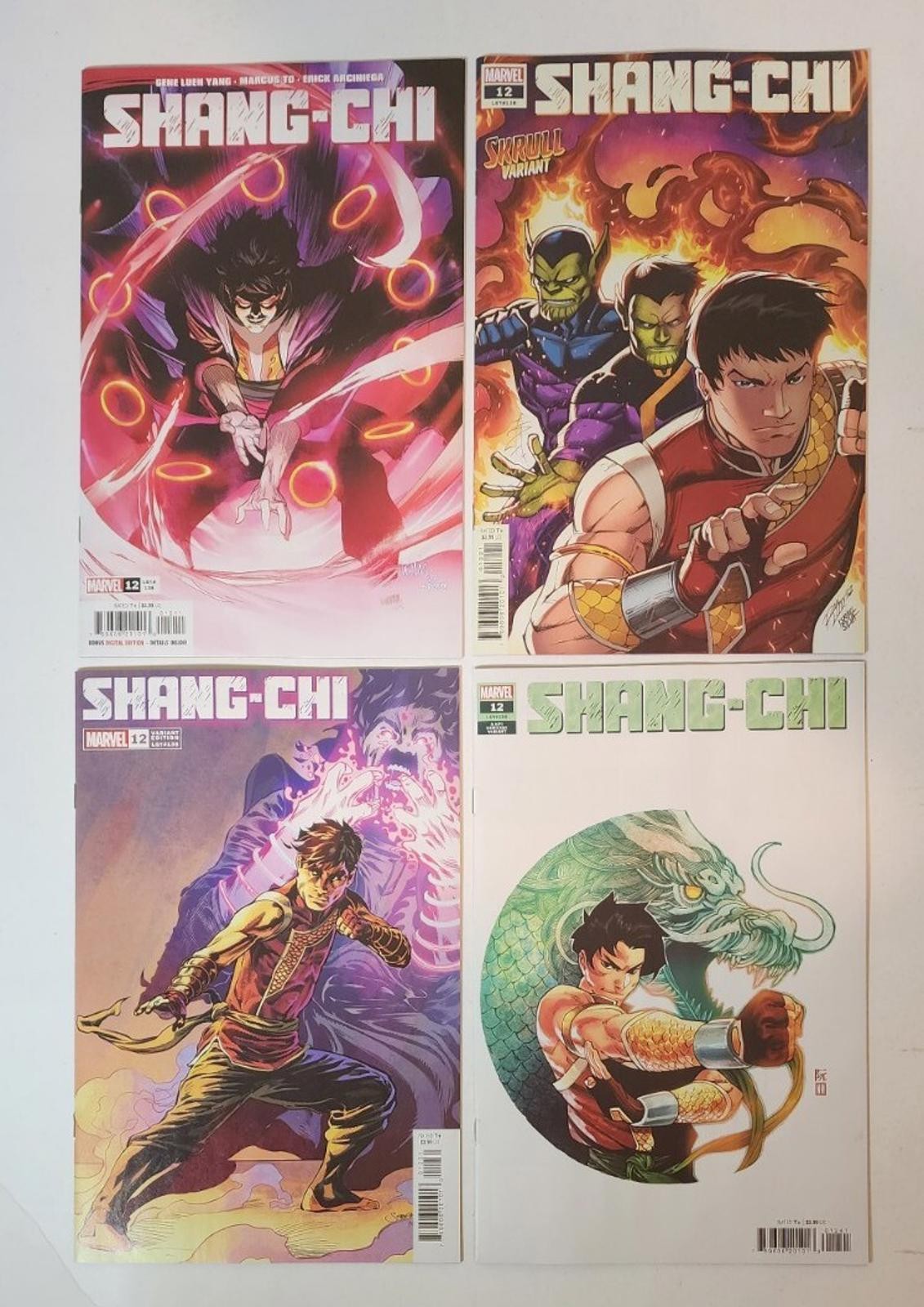 Shang-Chi #12 Variant Covers A B C D 2022 Marvel Comics NM lot of 4