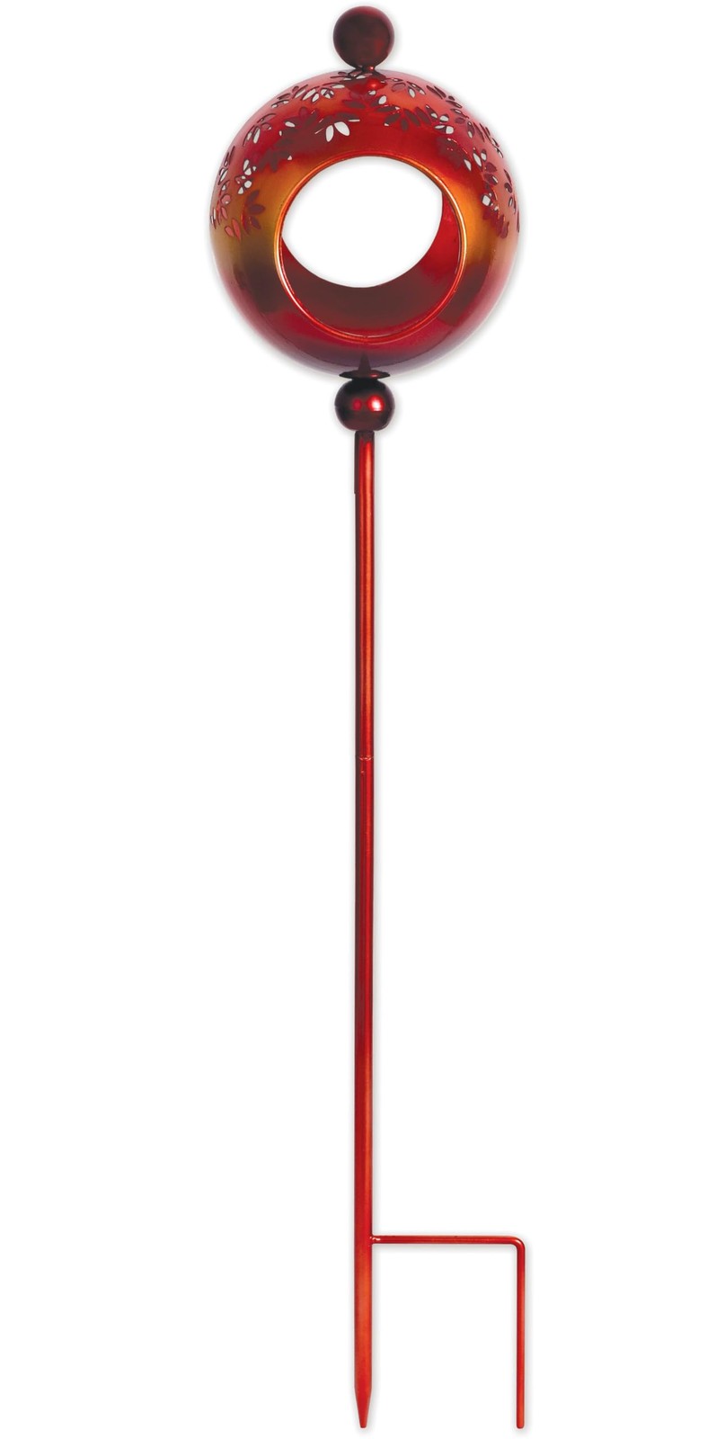 Sunset Vista Designs Metal Bird Feeder Garden Stake Orange Tequila Sunrise