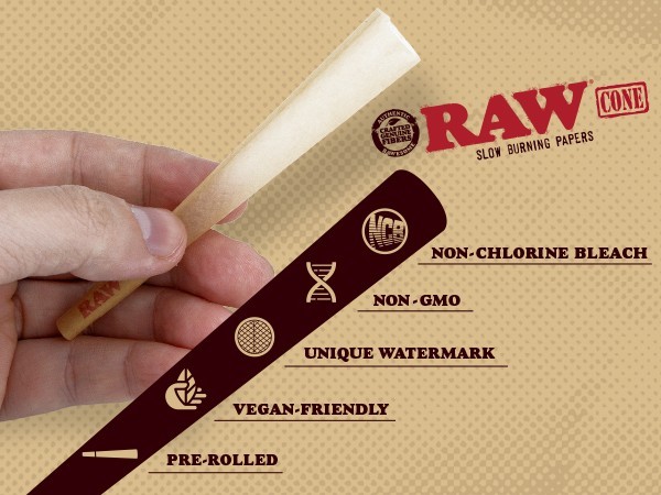 RAW Classic 300s 1 1/4 Rolling Papers | 300 Leaves Per Pack Official RAW 4 Pack
