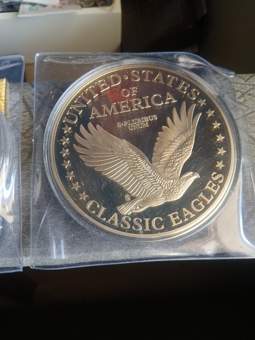 3 Lot American Mint Classic Eagles U.S. 376g Layered 24k Gold Replica 2016 (R)