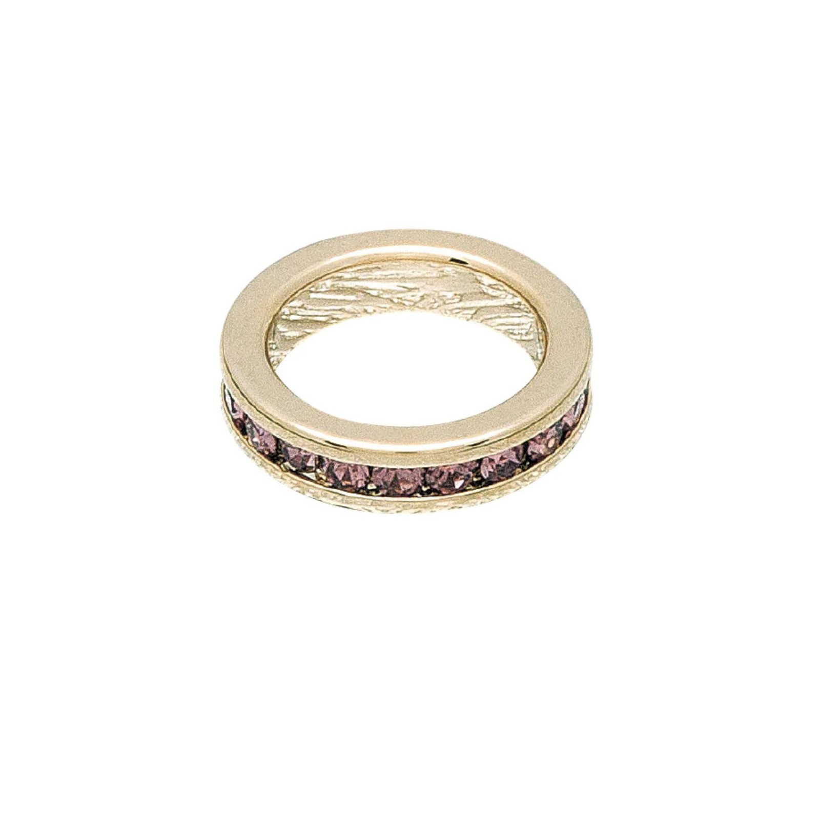 Maya J February Yellow Gold Birthstone Charms, 14mm, Amethyst