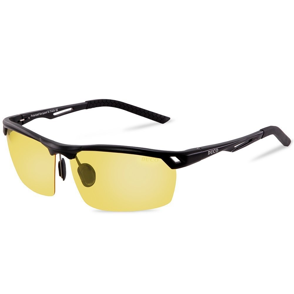 DUCO Night-vision Glasses Polarized Night Driving Men’s Shooting Glasses 8177