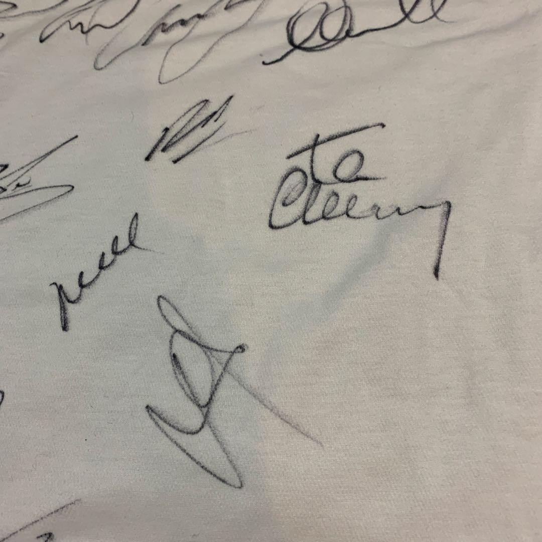 England Soccer Player Signed Polo Shirt Umbro White England Emblem Used