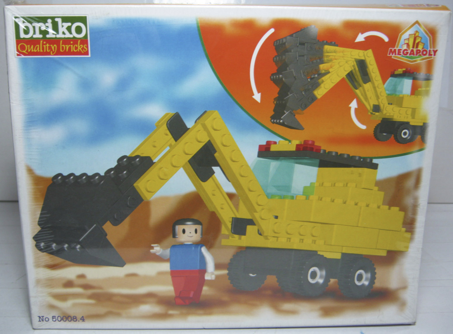 VTG BRIKO QUALITY BRICKS EXCAVATOR MADE IN GREECE NEW MISB SEALED