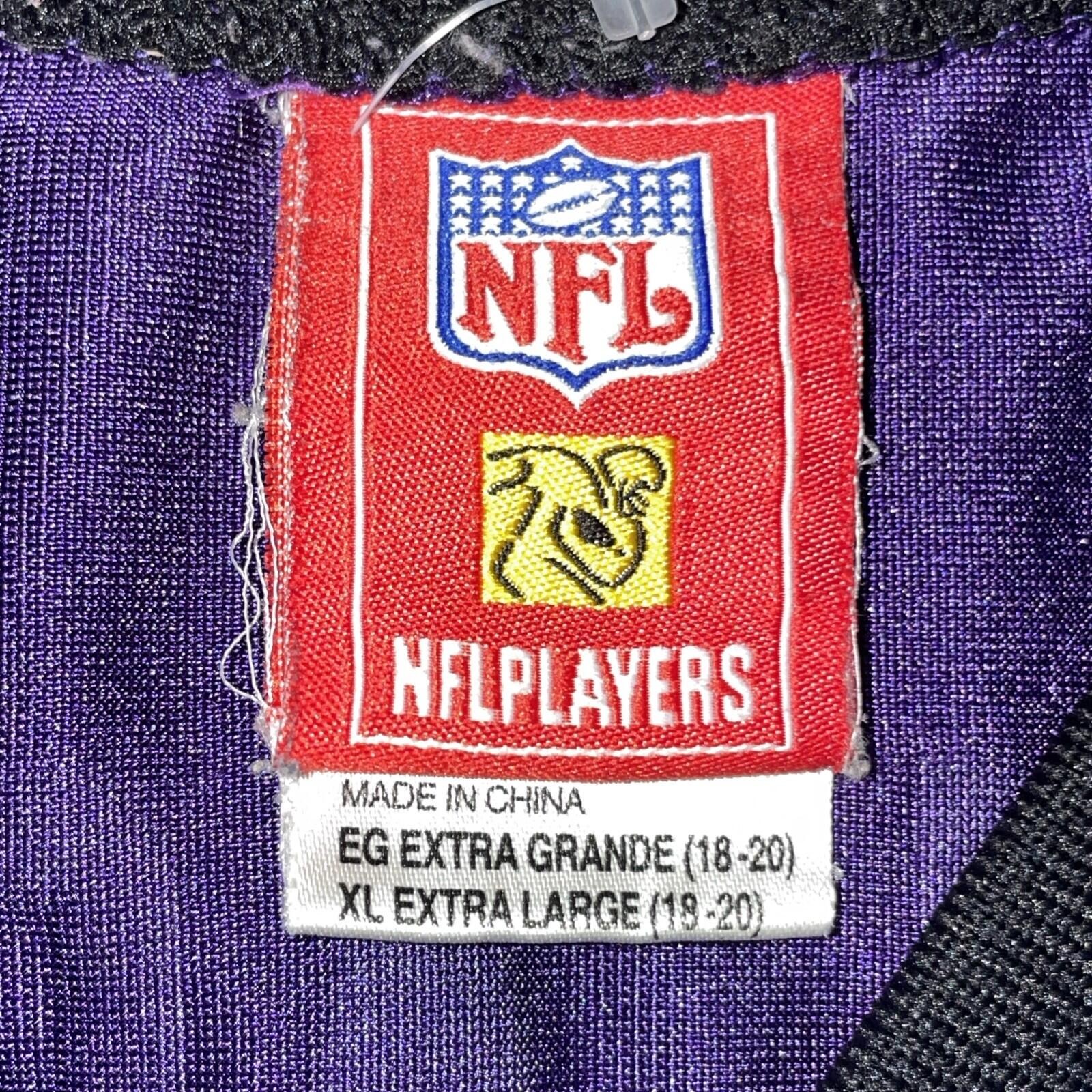 Reebok NFL Baltimore Ravens Joe Flacco #5 Youth XL(18-20) Purple Jersey