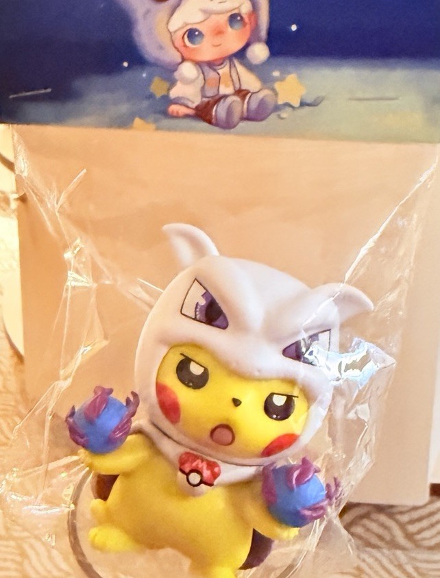 Pikachu Mewtwo Cosplay Figure Collectible Pokemon Style Anime Toy NEW!