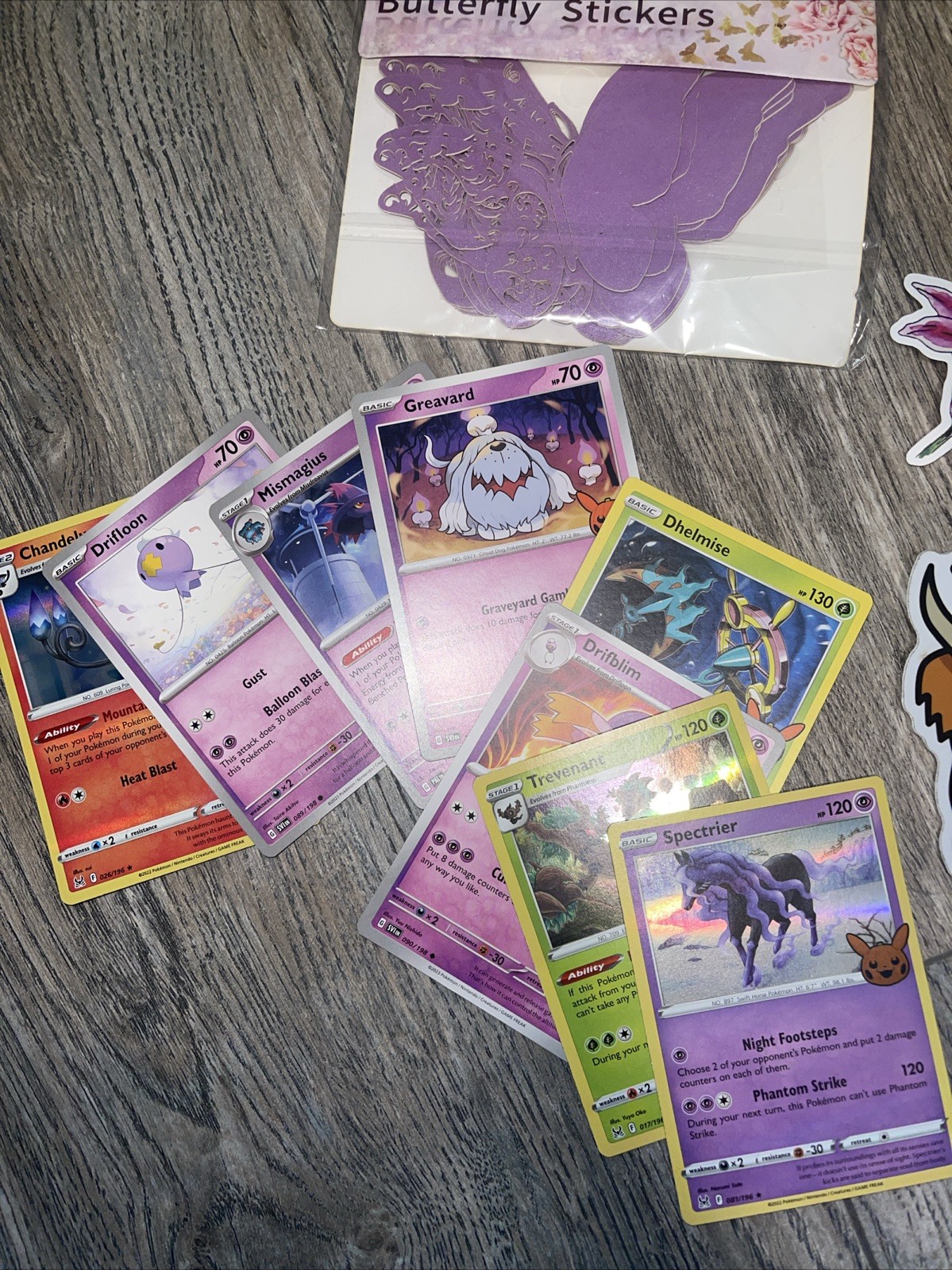 Junk Drawer, Fines, Stickers, Pokémon Cards Lot ￼
