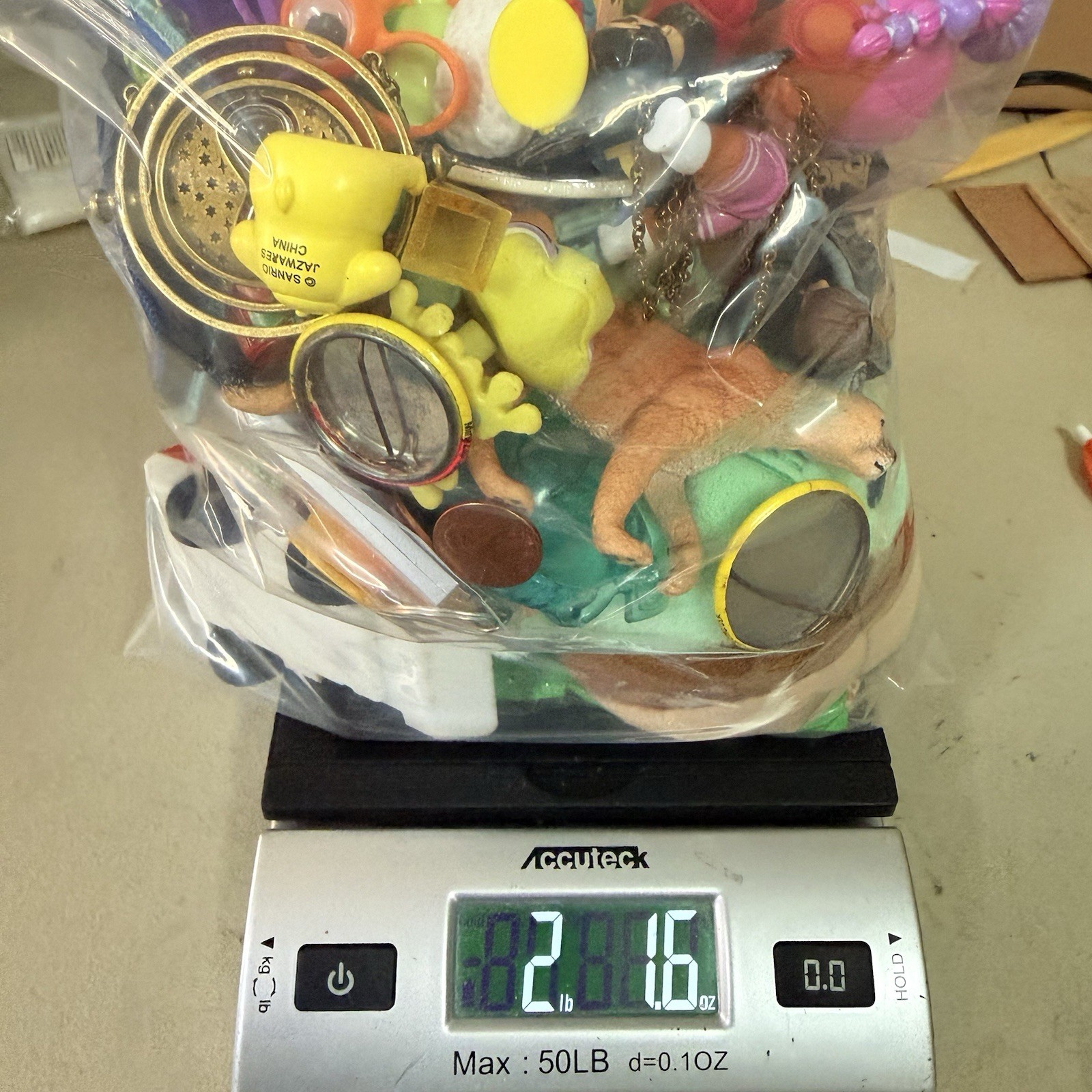 Junk Drawer Mixed Lot Assorted Smalls Toys Trinkets 2.16 Pounds