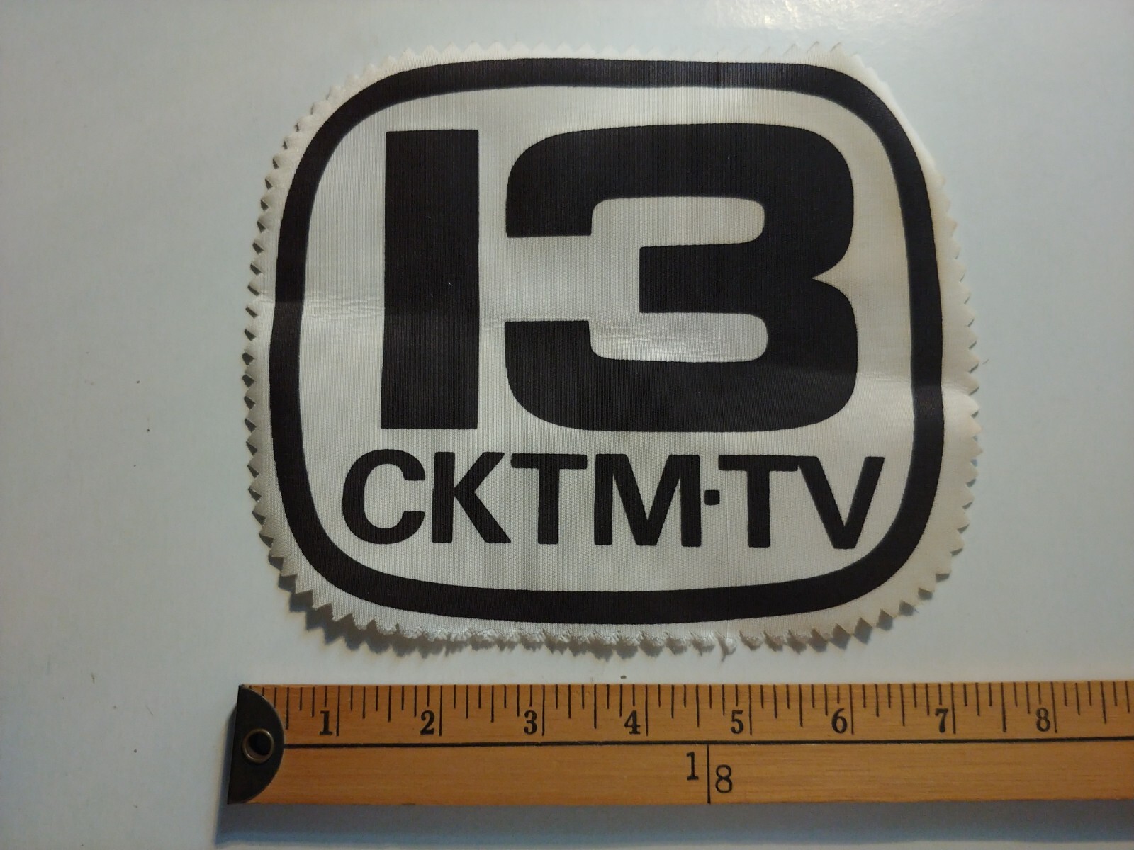 60S CKTM-TV TELEVISION STATION TROIS RIVIERES RADIO CANADA QUEBEC PATCH ECUSSON