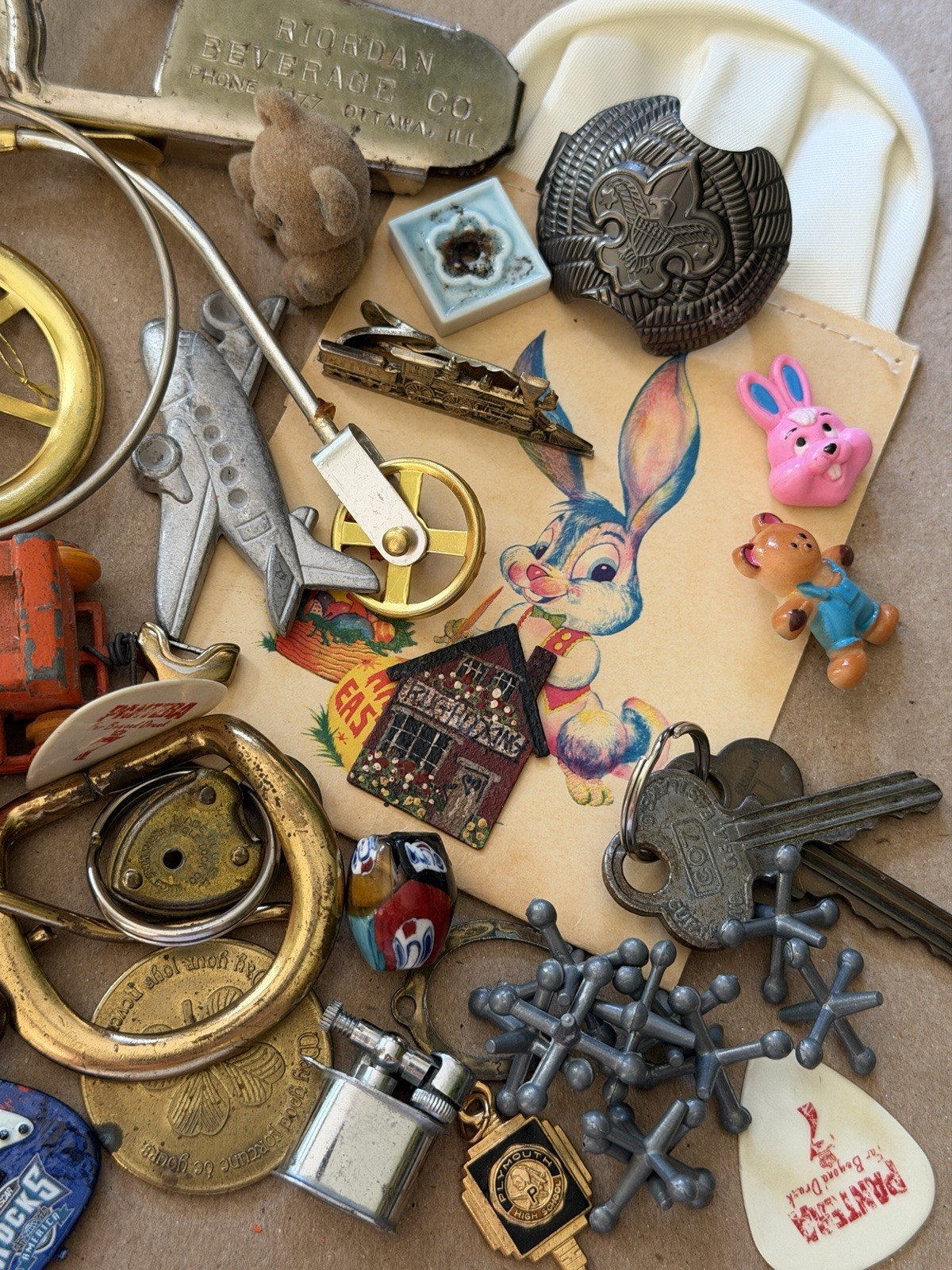 VTG Junk Drawer Lot ~ Collectible ~ Treasures ~ Jewelry ~ Toy ~ Bottle Opener