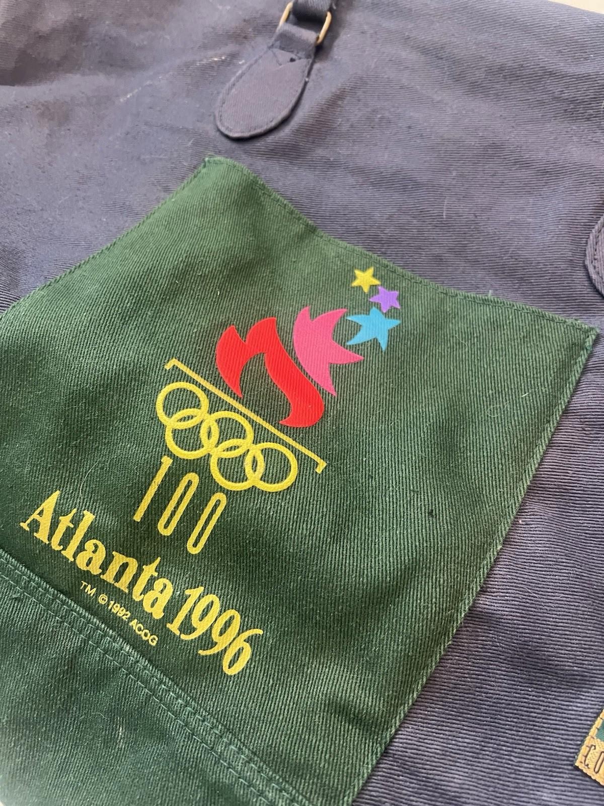 Vintage 1996 Atlanta Olympics Collection Canvas Multi Color Duffle Bag 16’X21’