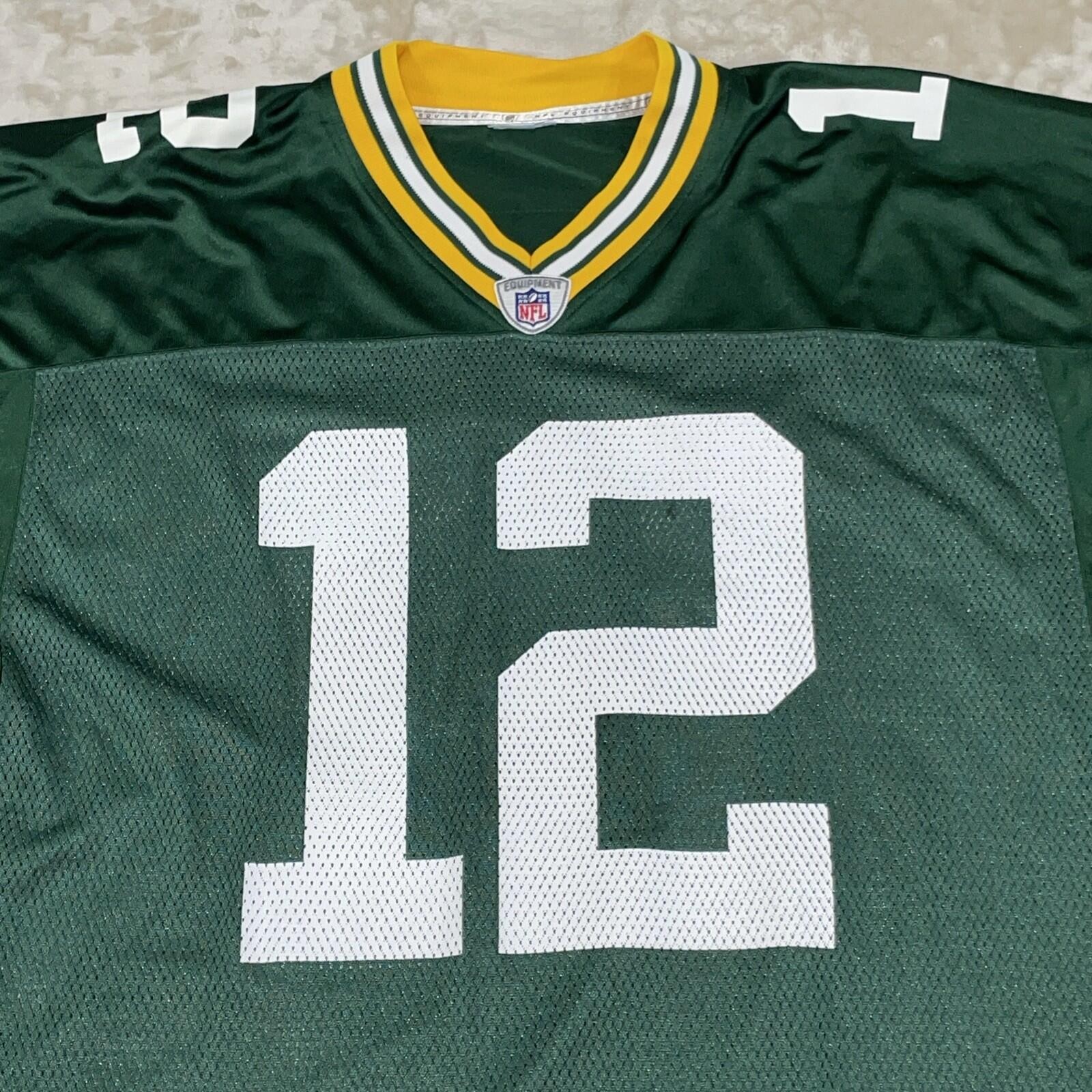 Reebok NFL Green Bay Packers Aaron Rodgers #12 Football Jersey Men’s Size XL
