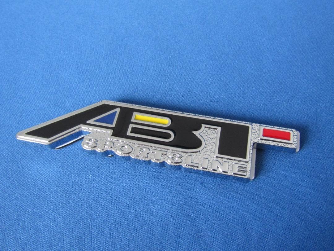 ●ABT SPORT LINE chrome plated & BL/RED metal emblem