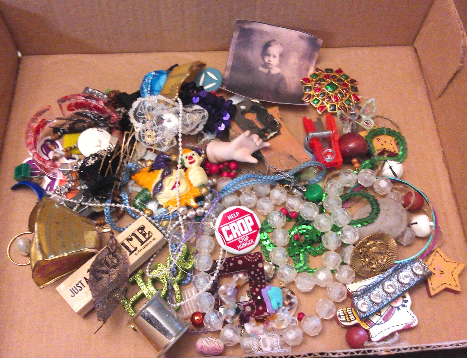 1+lb Junk Drawer Found Objects Lot Crow Confetti For Art Collage Journals Craft