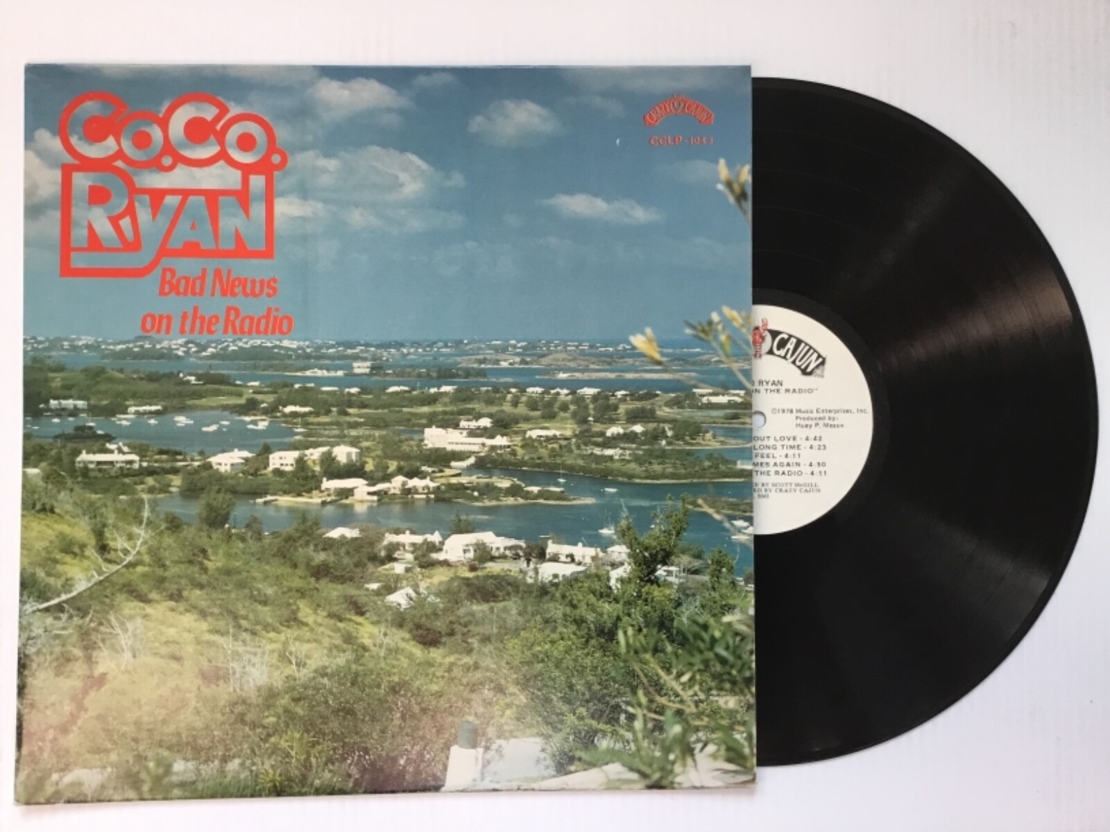 Co. Co. Ryan BAD NEWS ON THE RADIO Cajun/Americana MINT LP+bonus CD Scott McGill