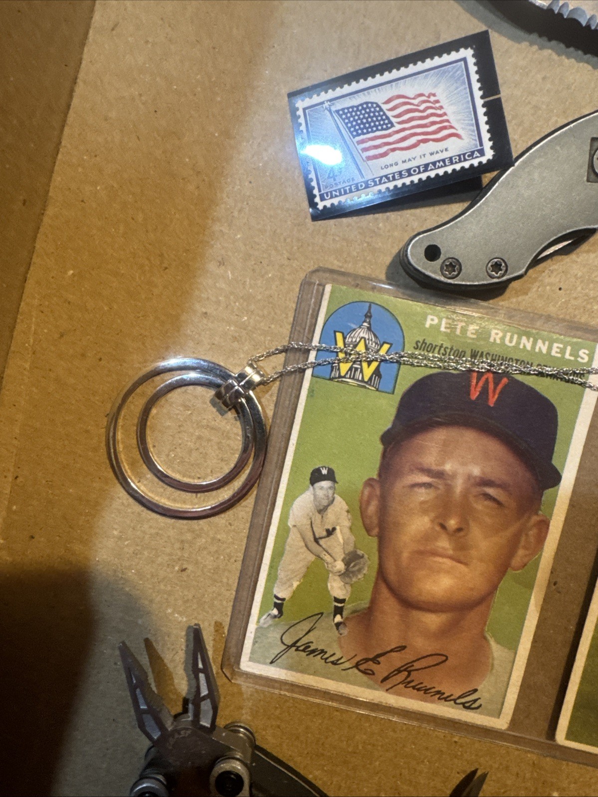 Vintage Junk Drawer Knives, Silver 925, 40-50s Ball Cards Autos, Book 50s Buckle