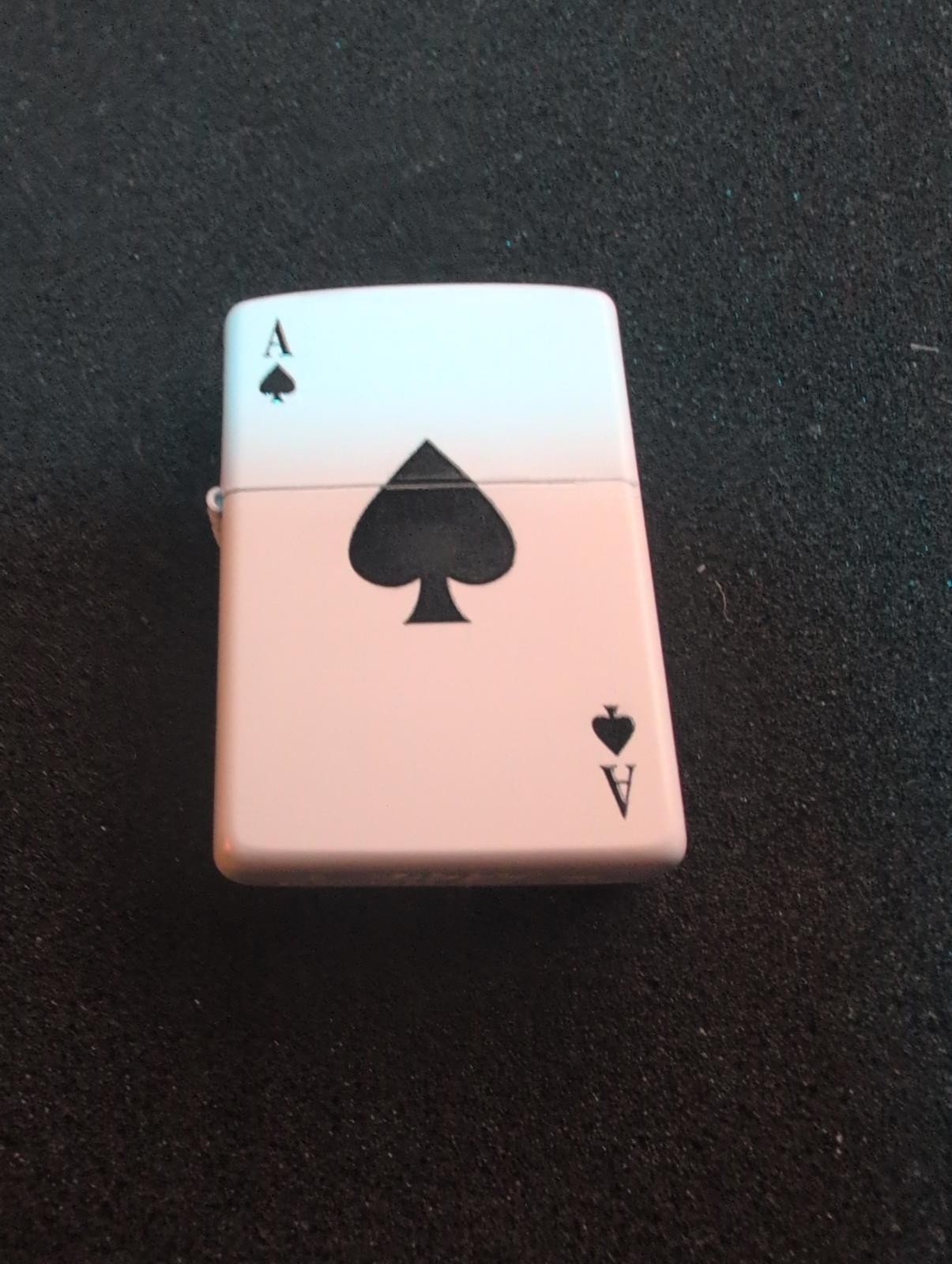 Zippo Lighter Ace/King of Spades Cards Rare Unstruck NIB Mint Japan