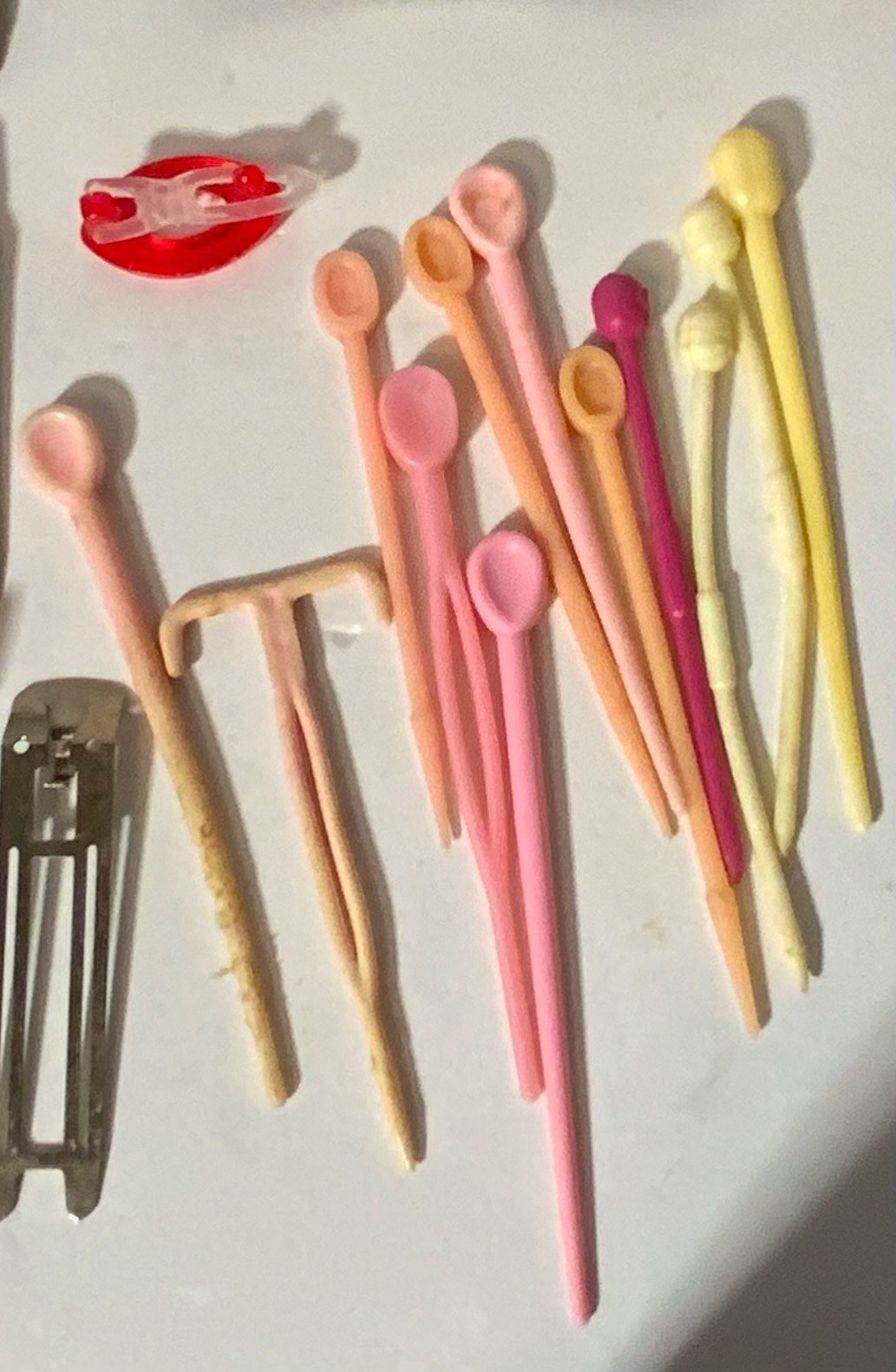 VTG Junk Drawer Lot Assemblage Art Mixed Media Crafts Hair Accessories 60+ Pins