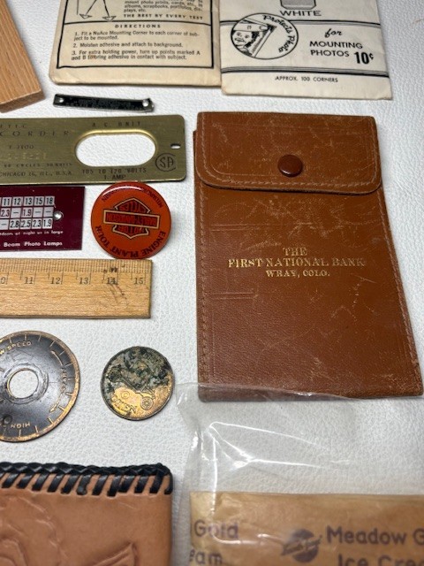 Junk Drawer Lot #2 Estate Sale Finds Bottle Wallets Tokens Vintage