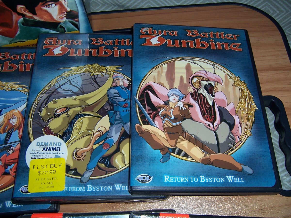 Aura Battler Dunbine DVD Lot Box Set 1 + 2 3 4 5 6 7 8 9 10