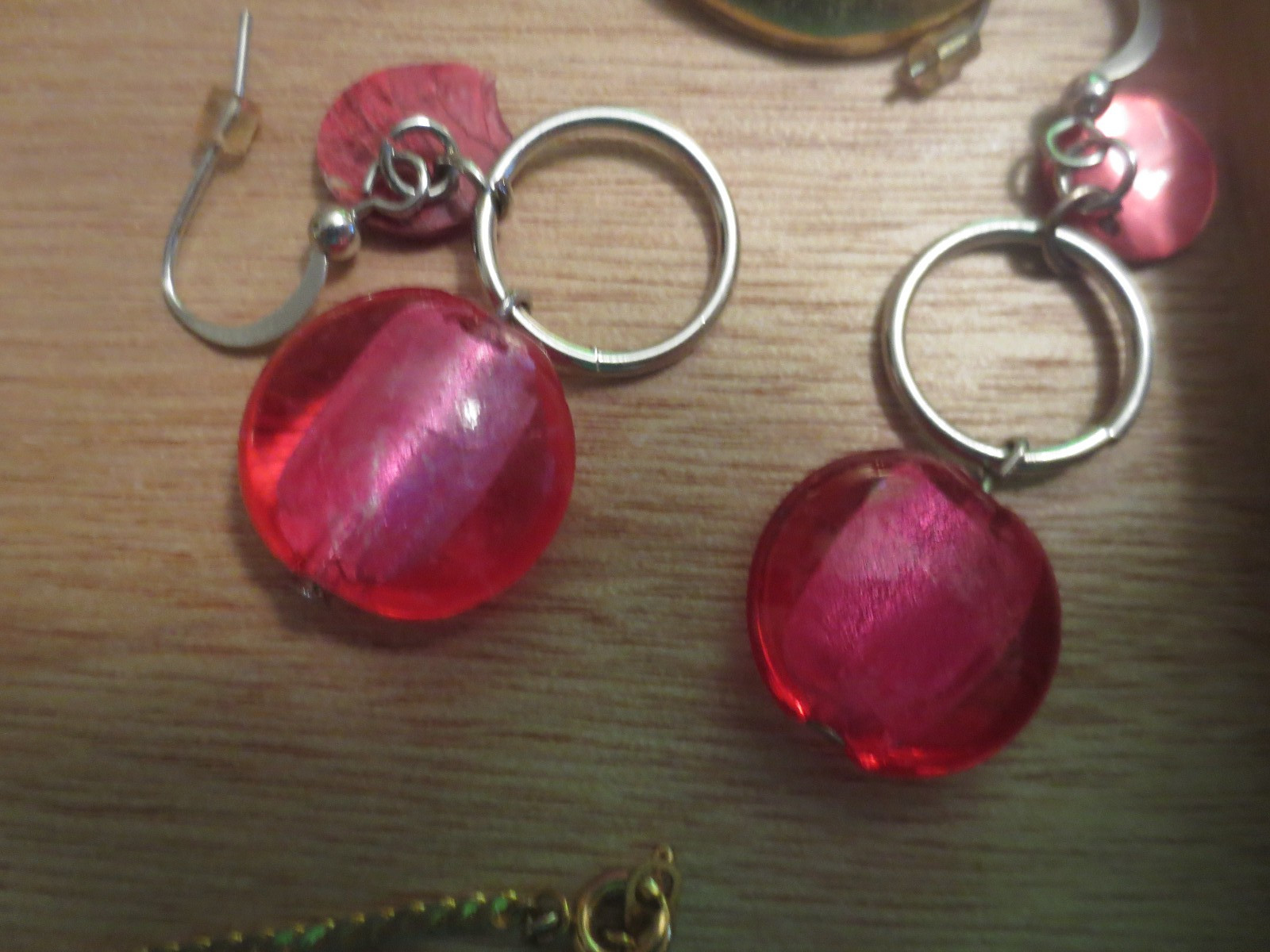 junk drawer lot jewelry lot OLD STERLING rare item old earrings shell bracelet