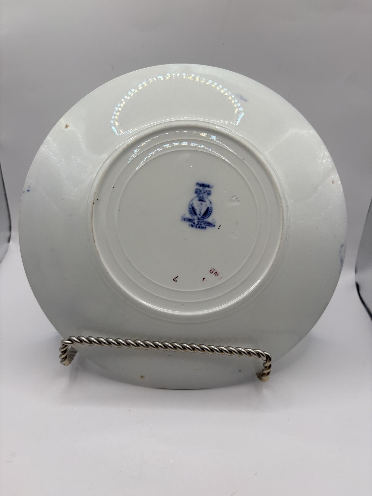 Antique Royal Doulton Audley Flow Blue Salad Luncheon Plate England 1902-1922