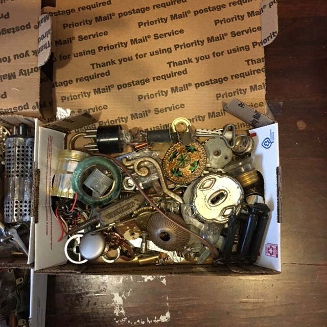 Steampunk Parts for Artists-1 pound lot of assorted metal/non metal mix, lot-569
