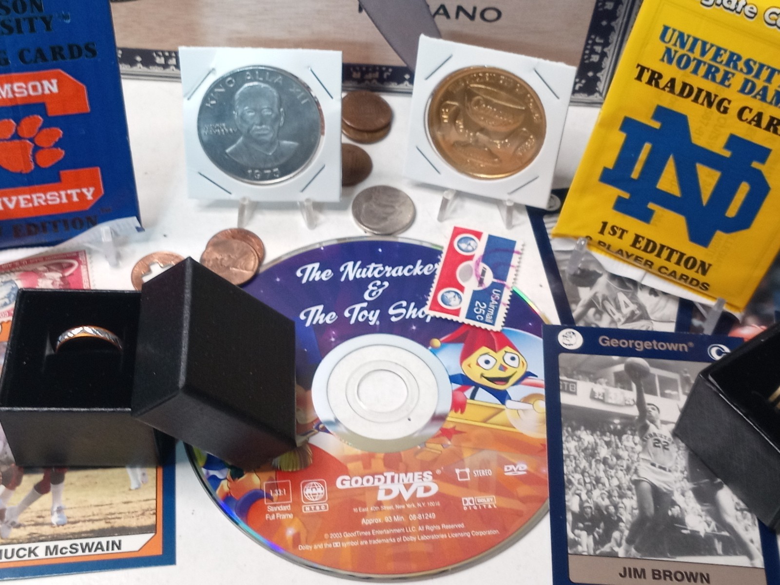 Cigar Box of Junk Drawer Collectibles, Misc, #C1