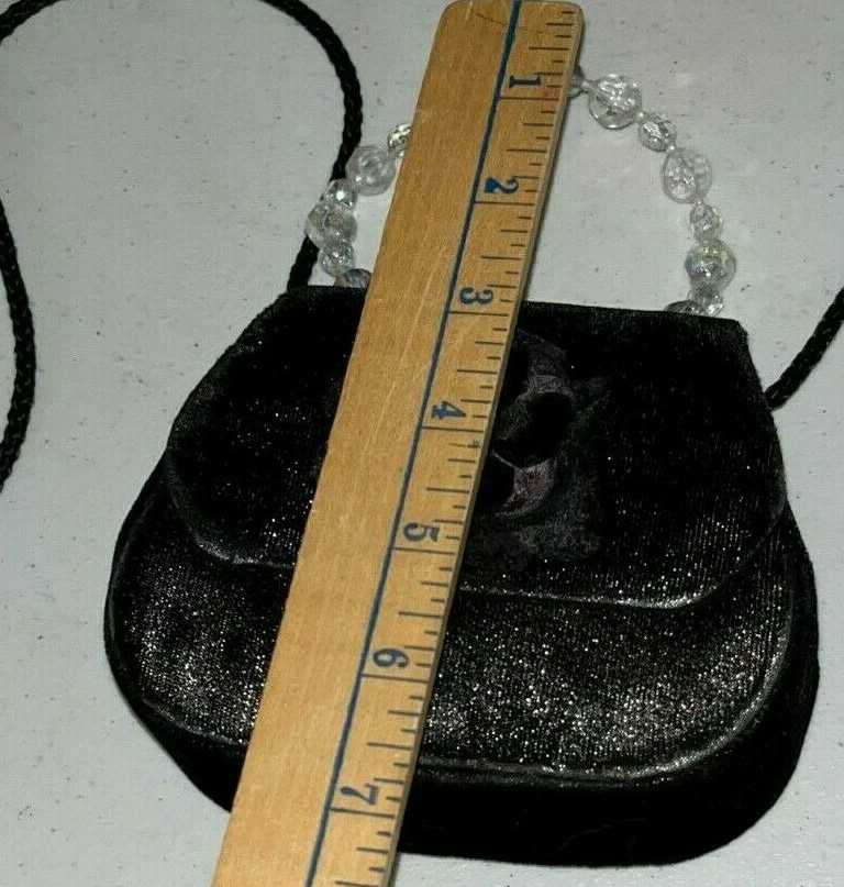 CUTE Girls Children Flower Decor Handbag Shoulder Messenger Bag Black