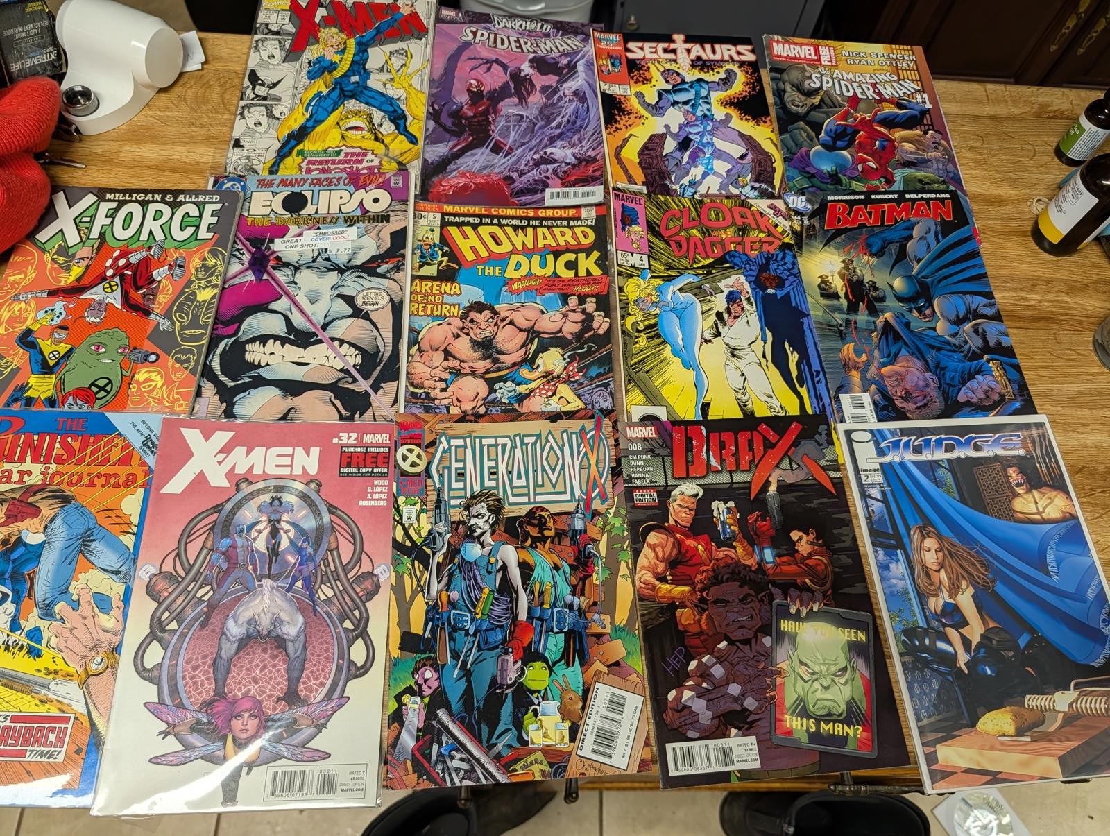 14 Vintage Comic Book Collection – X-Men, Spider-Man, Howard the Duck & More