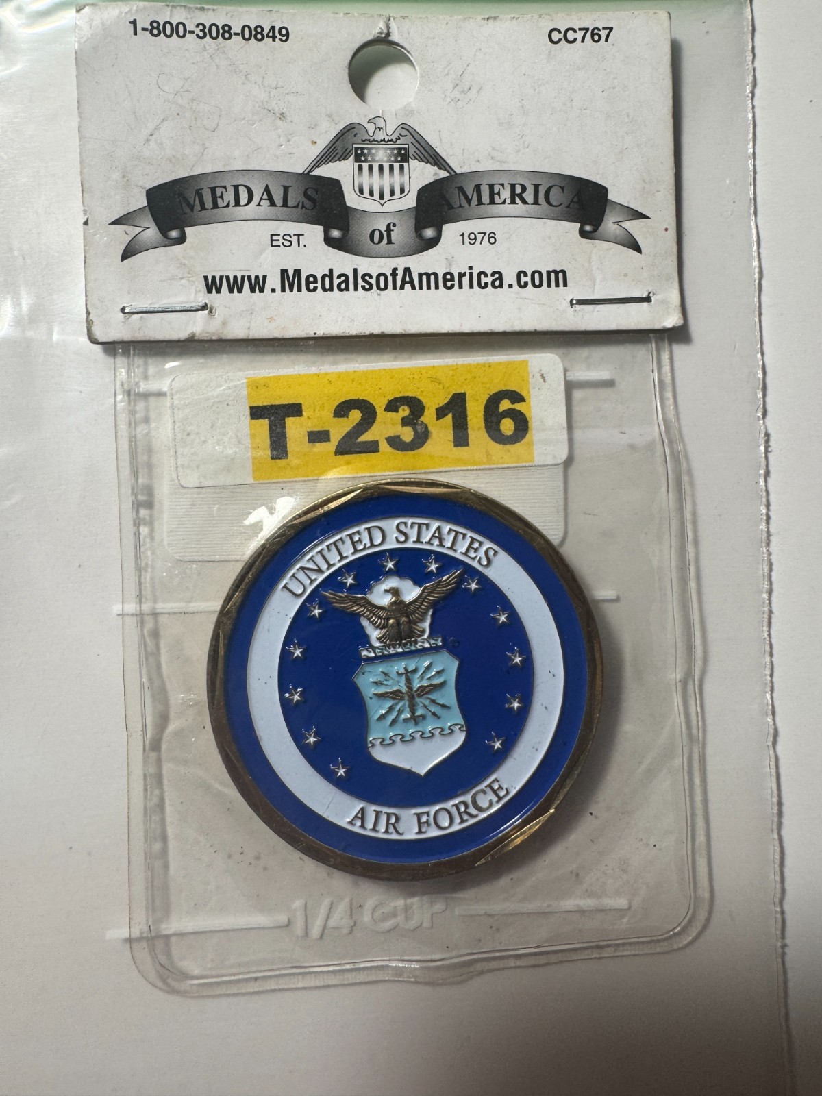 COOL BEANS BLOWOUT: United States Air Force Challenge Coin T-2316