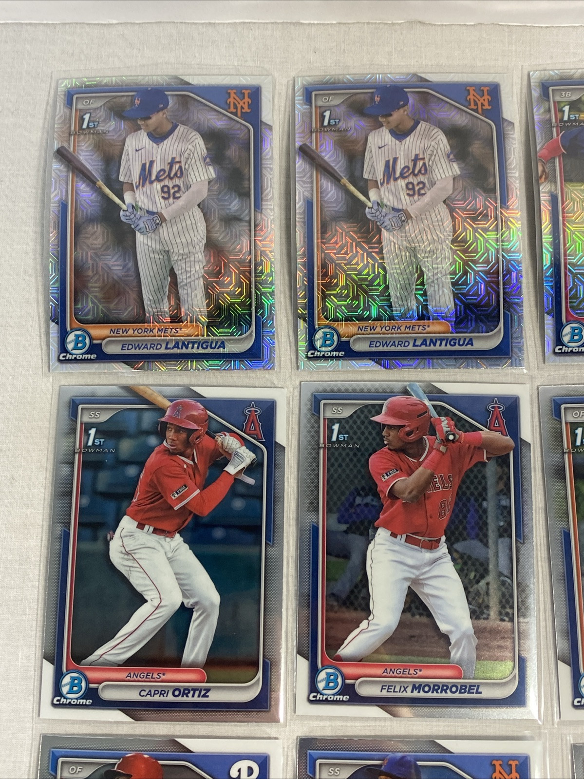 2024 1st Bowman Chrome + Mega Box & Paper Lot Of 28 Prospects
