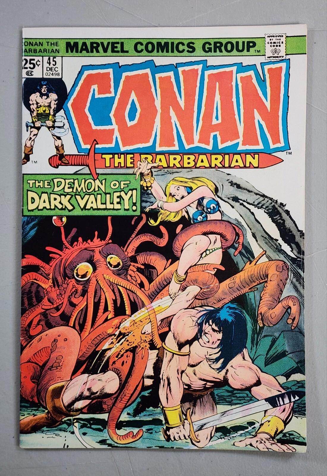 Conan the Barbarian #45 (VF) Neal Adams Cover! Marvel Comics 1974