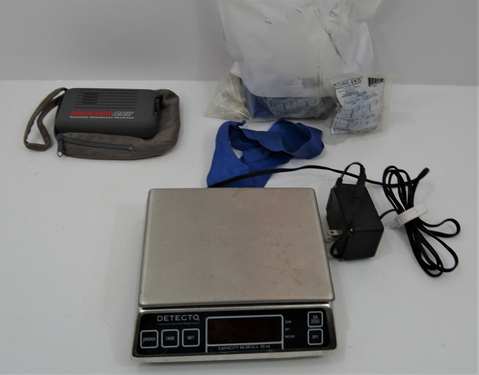 Misc. Lot of Weather Radio, Scale, 15 Rubber Tourniques