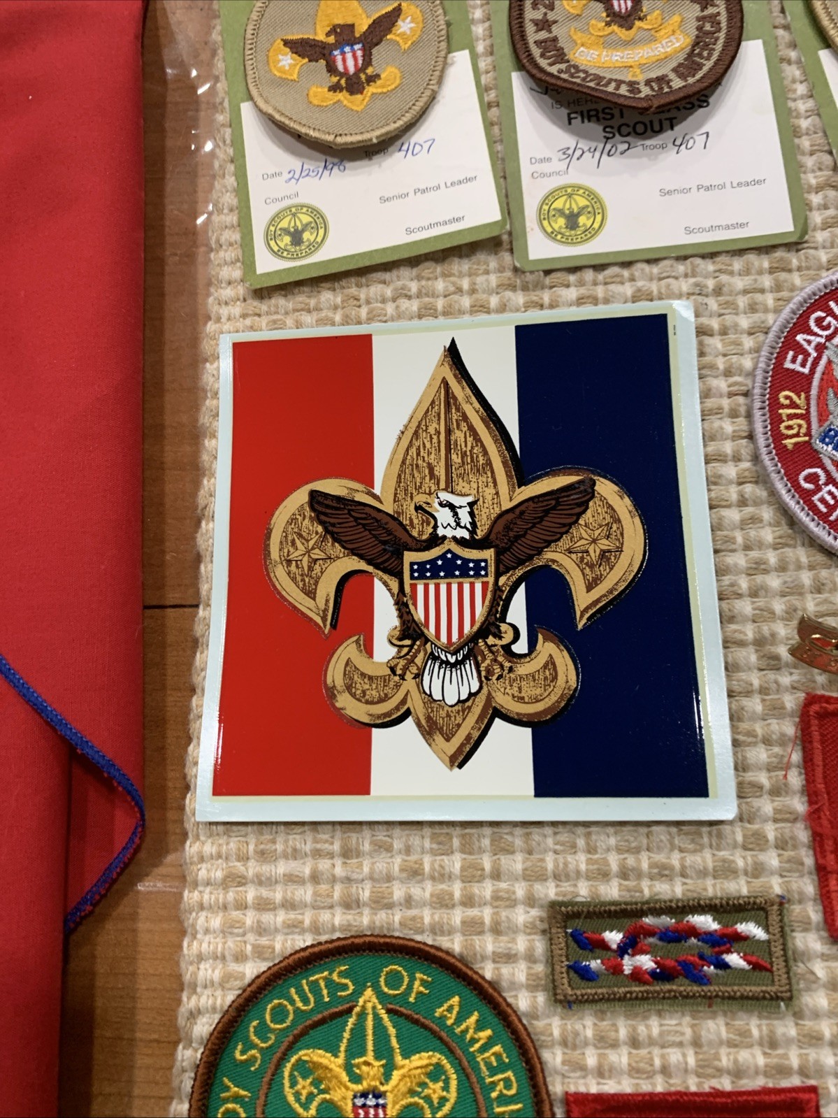 Junk Drawer BSA Complete Eagle Scout All Ranks Cards Sash/Merit Badges And More