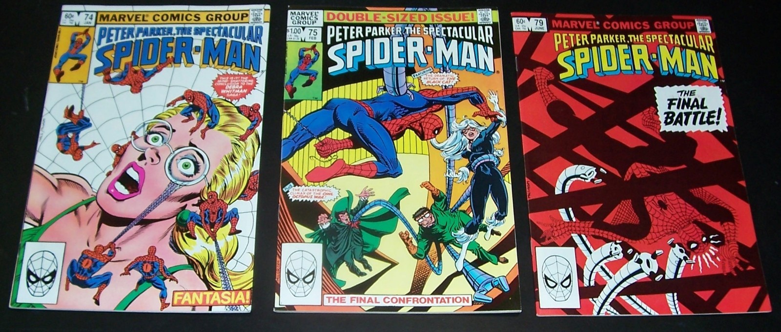 Lot/13 66-68,70-72,74,75,79,80,87-89 Black Cat PETER PARKER Spectcular SpiderMan