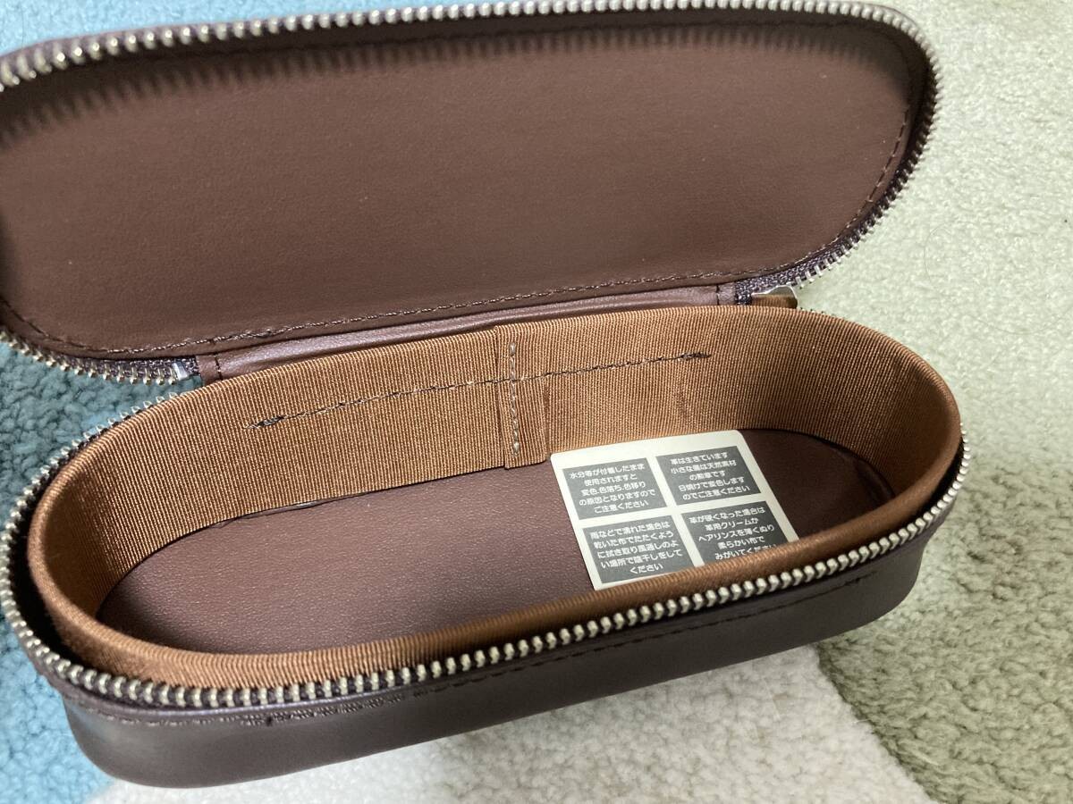 Wachifield Dayan Leather Glasses Case Japan Collectible Gift 6x16x3.5 cm