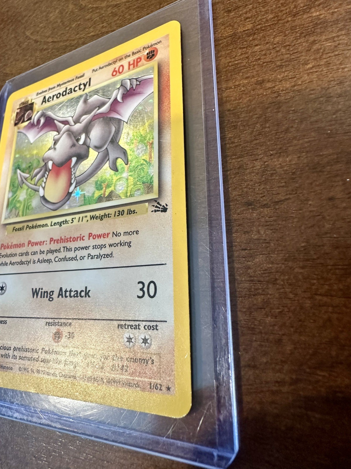 Holographic Pokemon Cards Articuno, Kangaskhan, Lapras, Aerodactyl Base Set