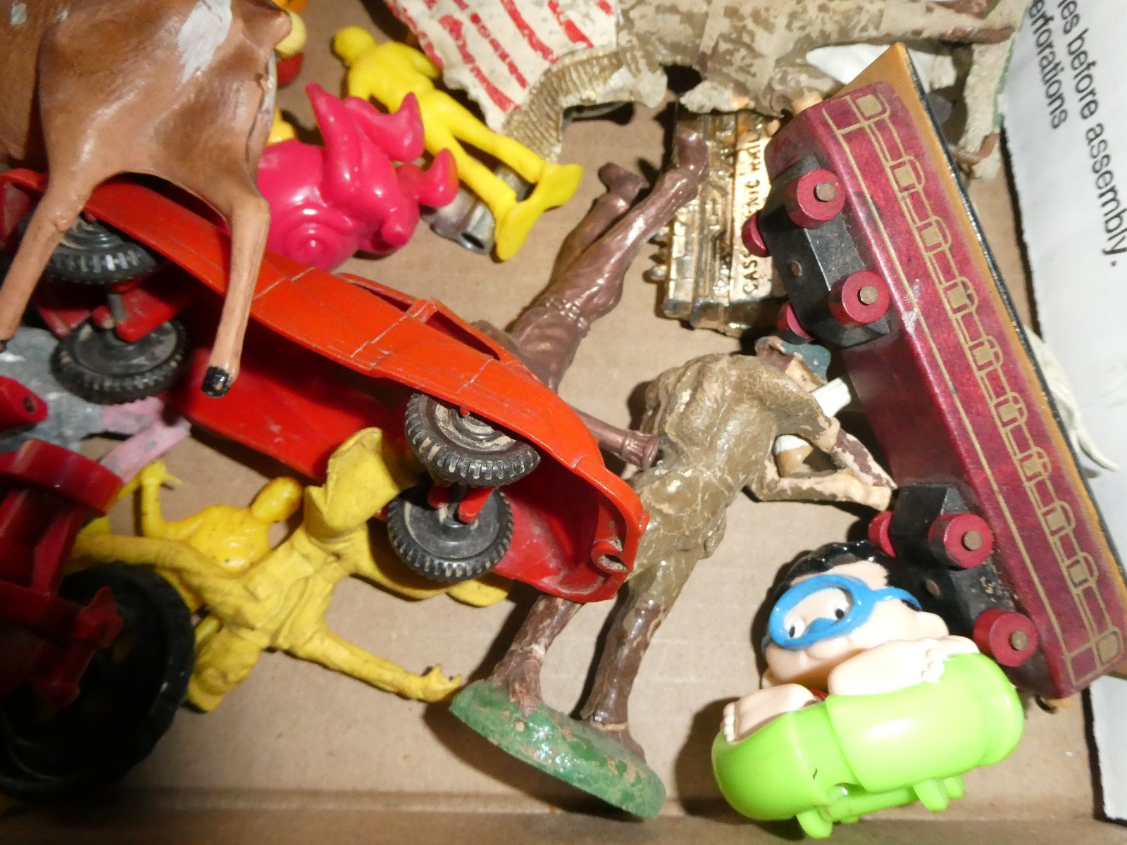Vintage Junk Drawer Lot of Figurines Soldiers Toys and Random Collectibles #4
