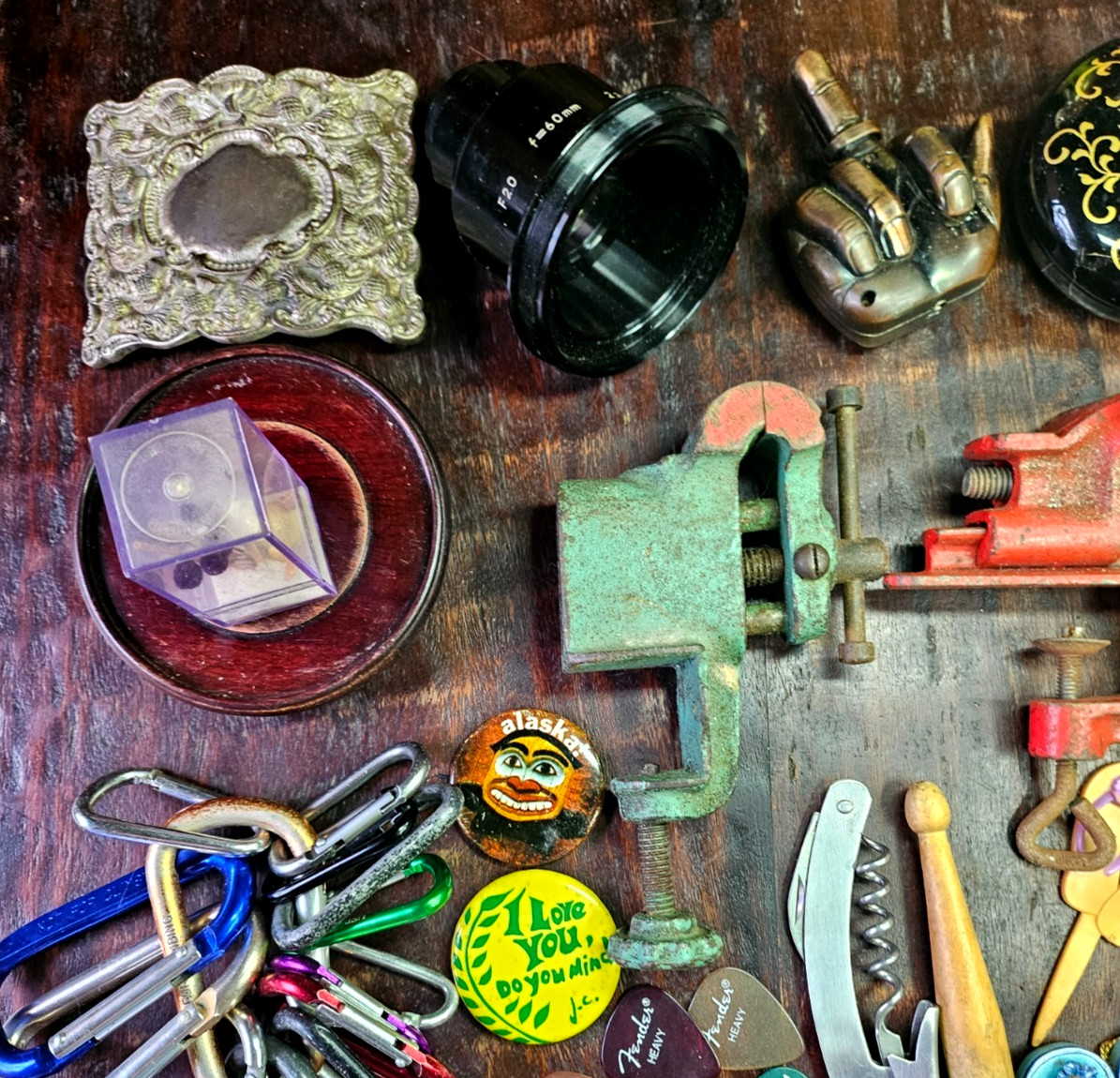 PREMIUM JUNK DRAWER Lot Trinket Smalls Vintage Knick Knacks Resale Tchotchkes