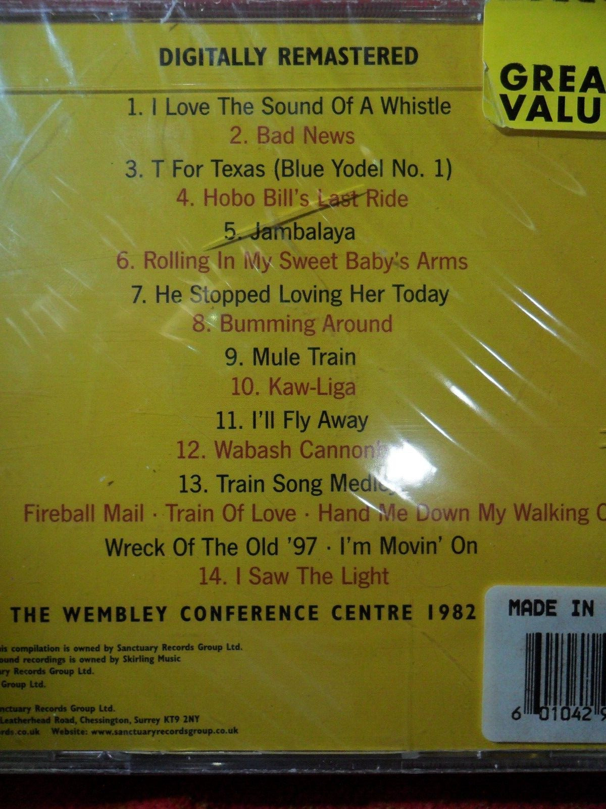 2001 BOXCAR WILLIE LIVE 1982 FAMOUS COUNTRY MUSIC CD – RARE NEW & SEALED ENGLAND
