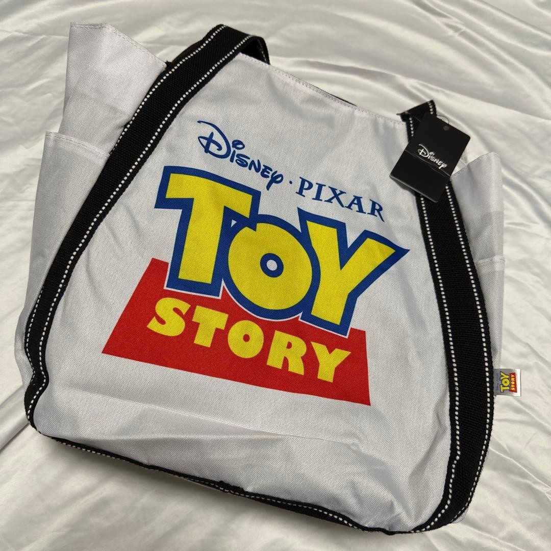 Out of print tote bag [Disney] Balloon tote bag Toy Story logo