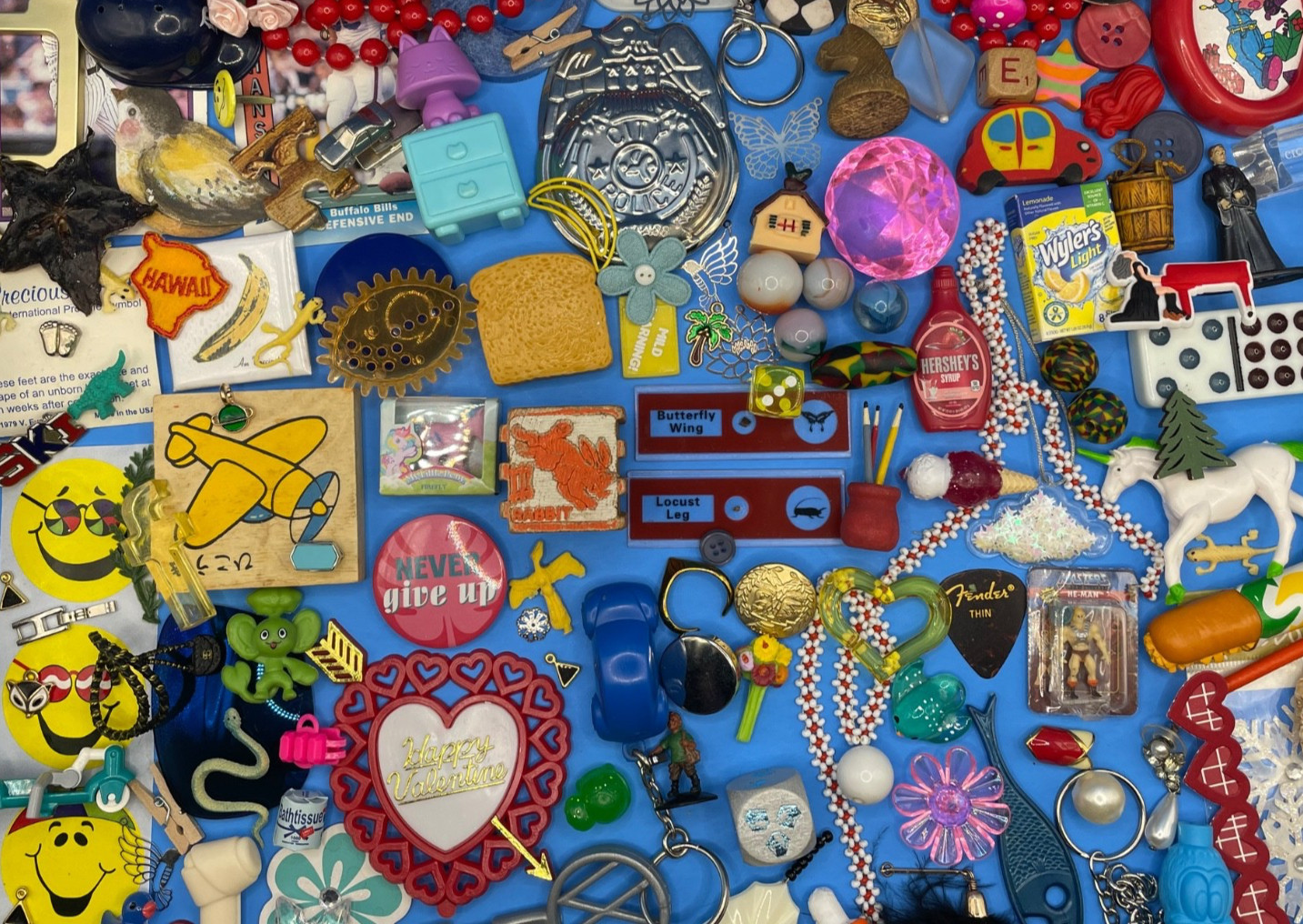 Fun, Quirky, Junk, Found Objects, Mixed AssemblagebCurio Art DIY Lot Trinkets 4B