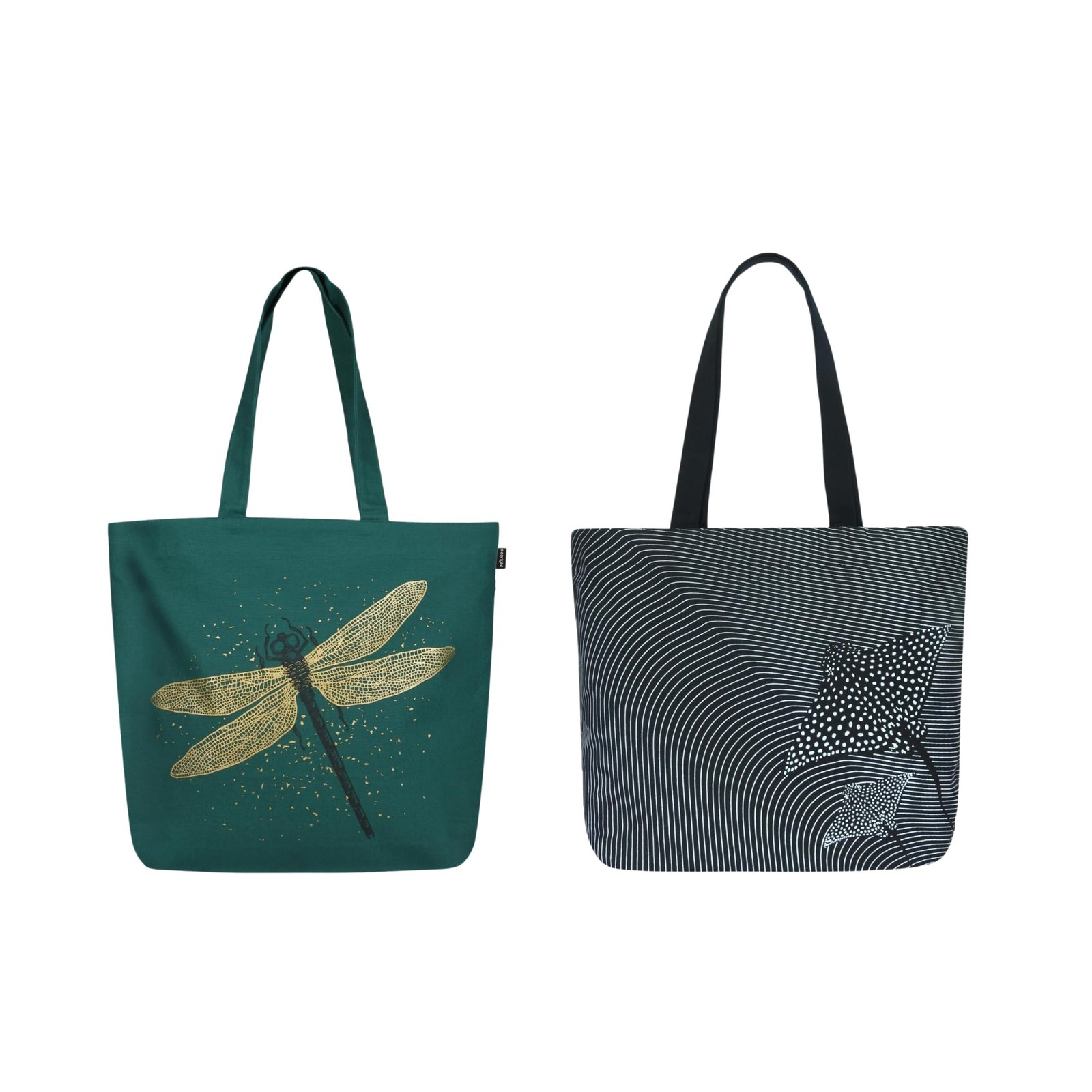 Ecoright Canvas Tote Bag Women Large Zipper Inner Pocket School Work Beach