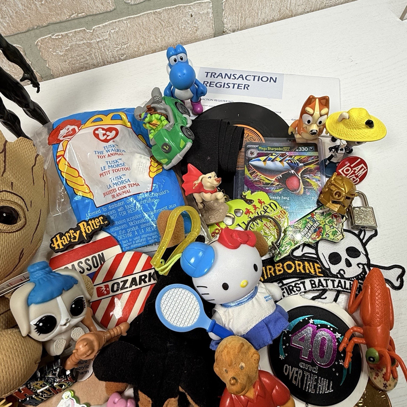 Junk Drawer Mixed Lot Assorted Smalls Toys Trinkets 2.33 Pounds