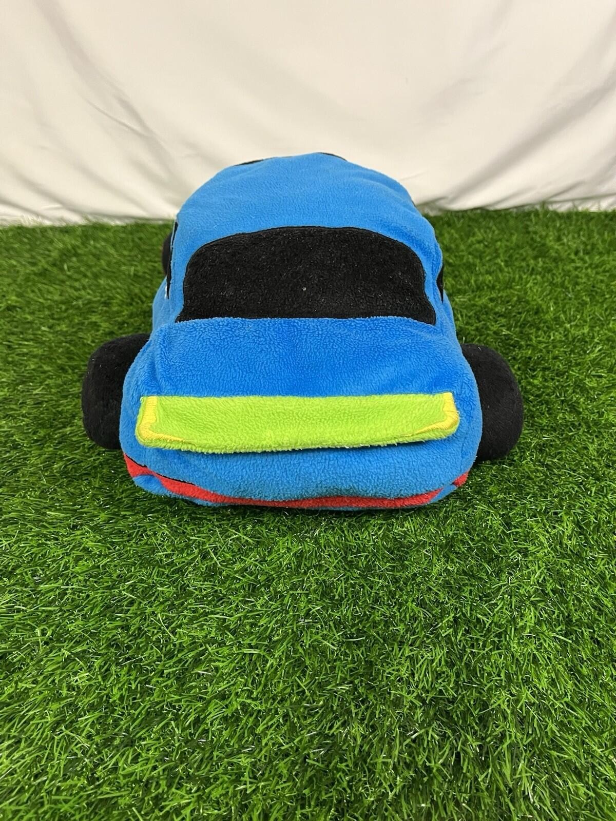 Rare Y2K NASCAR Martin Truex Junior Plush Car Pillow 56 Blue Green 19″ Dan River