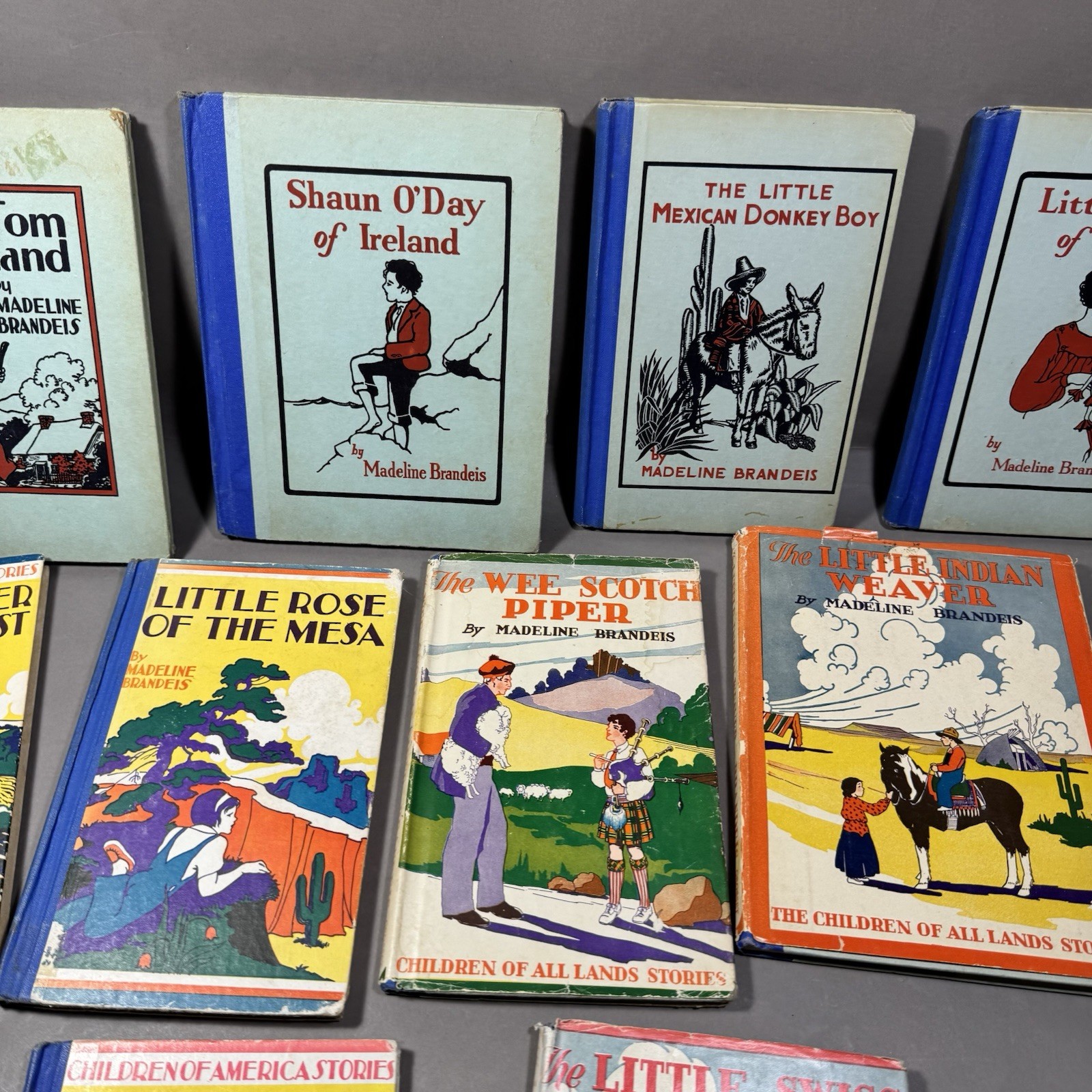 Lot of 10 Madeline Brandeis Children of All Lands & America Stories Books