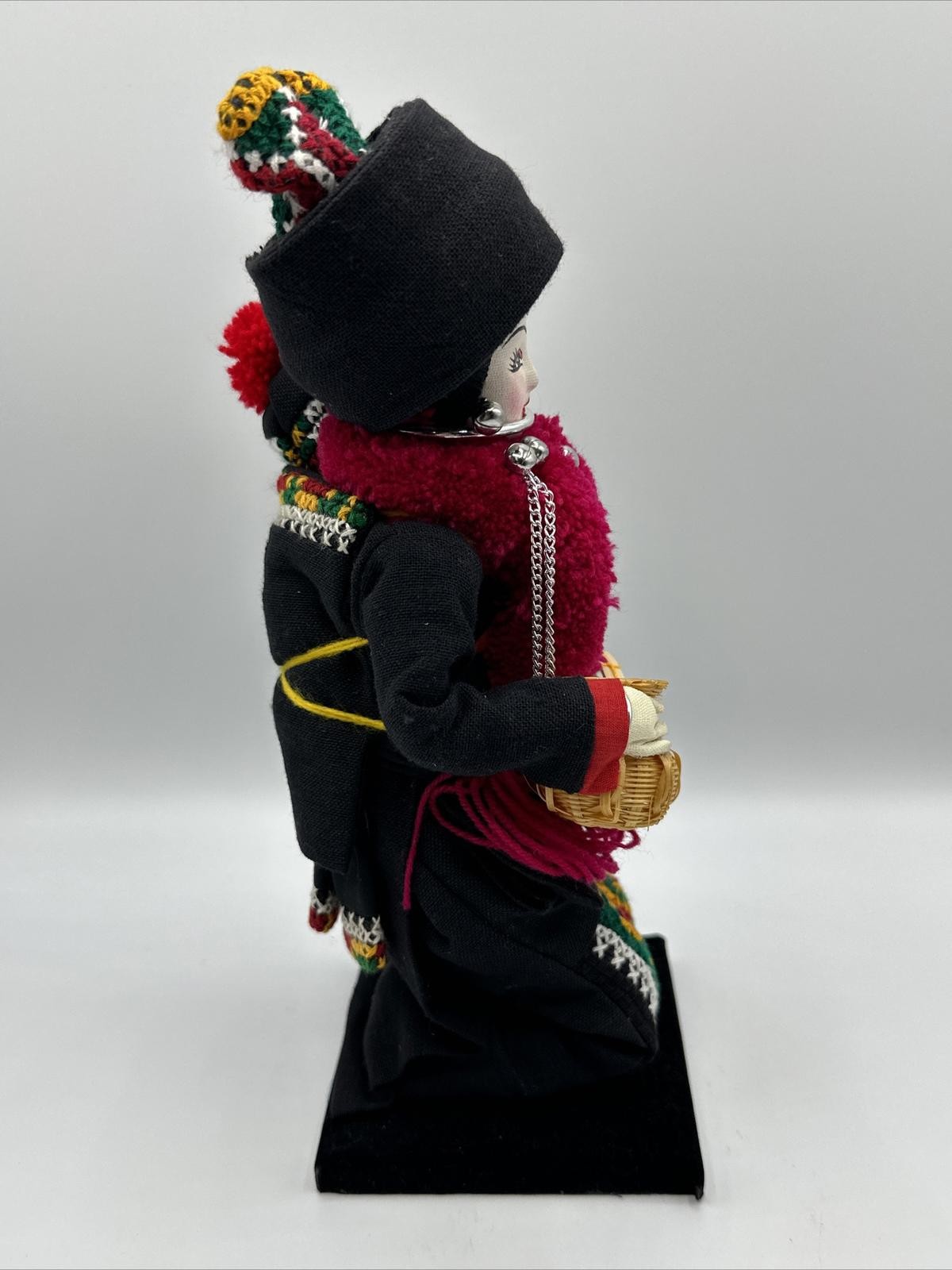 Vintage Thailand Yao Hill Tribe Doll 10″ Folk Art Handmade Vanida S. Mongkhon