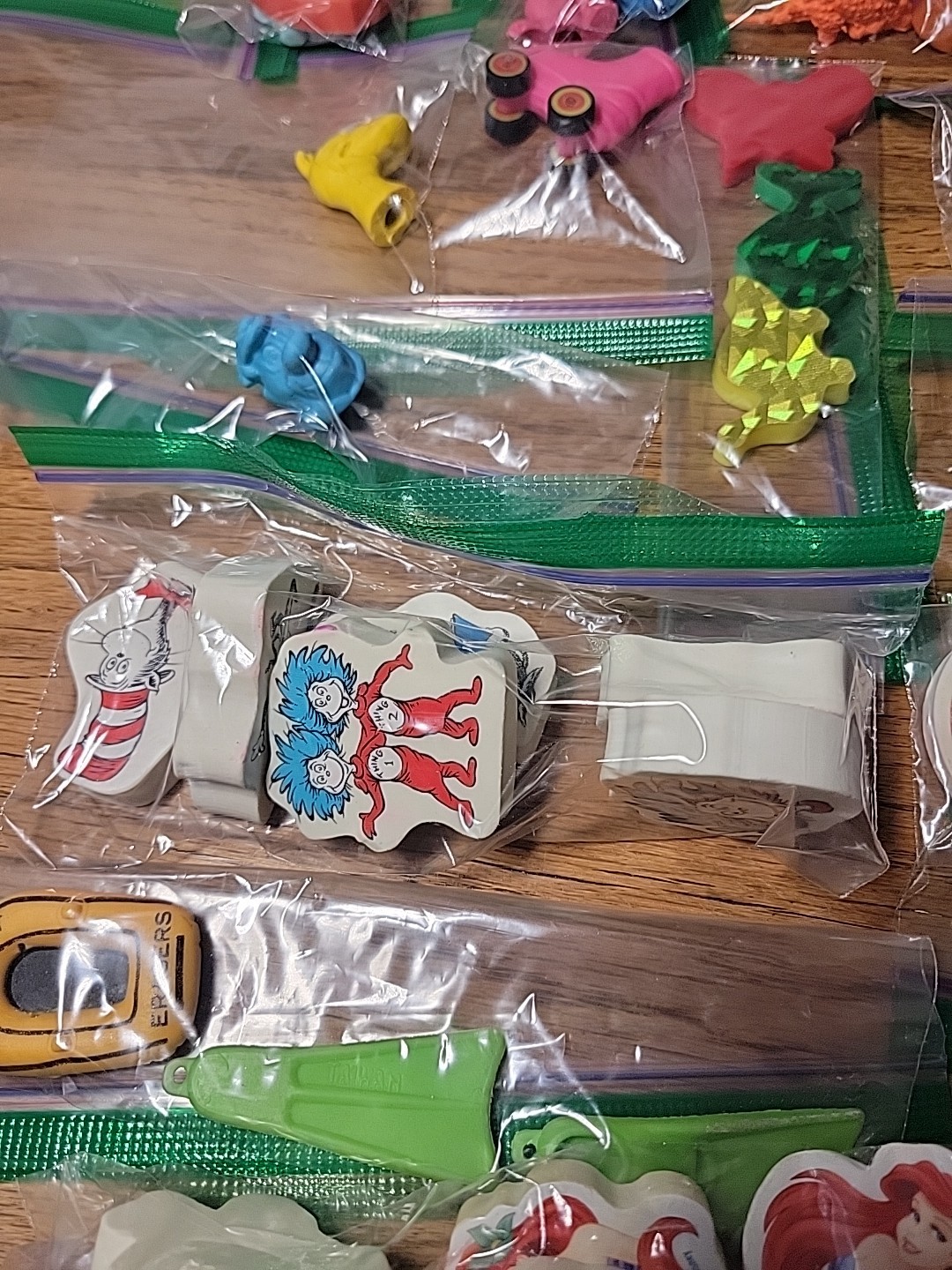 Lot Of 125+ Vintage Novelty Erasers And A Few Figurines Pre-Sorted by Like Items